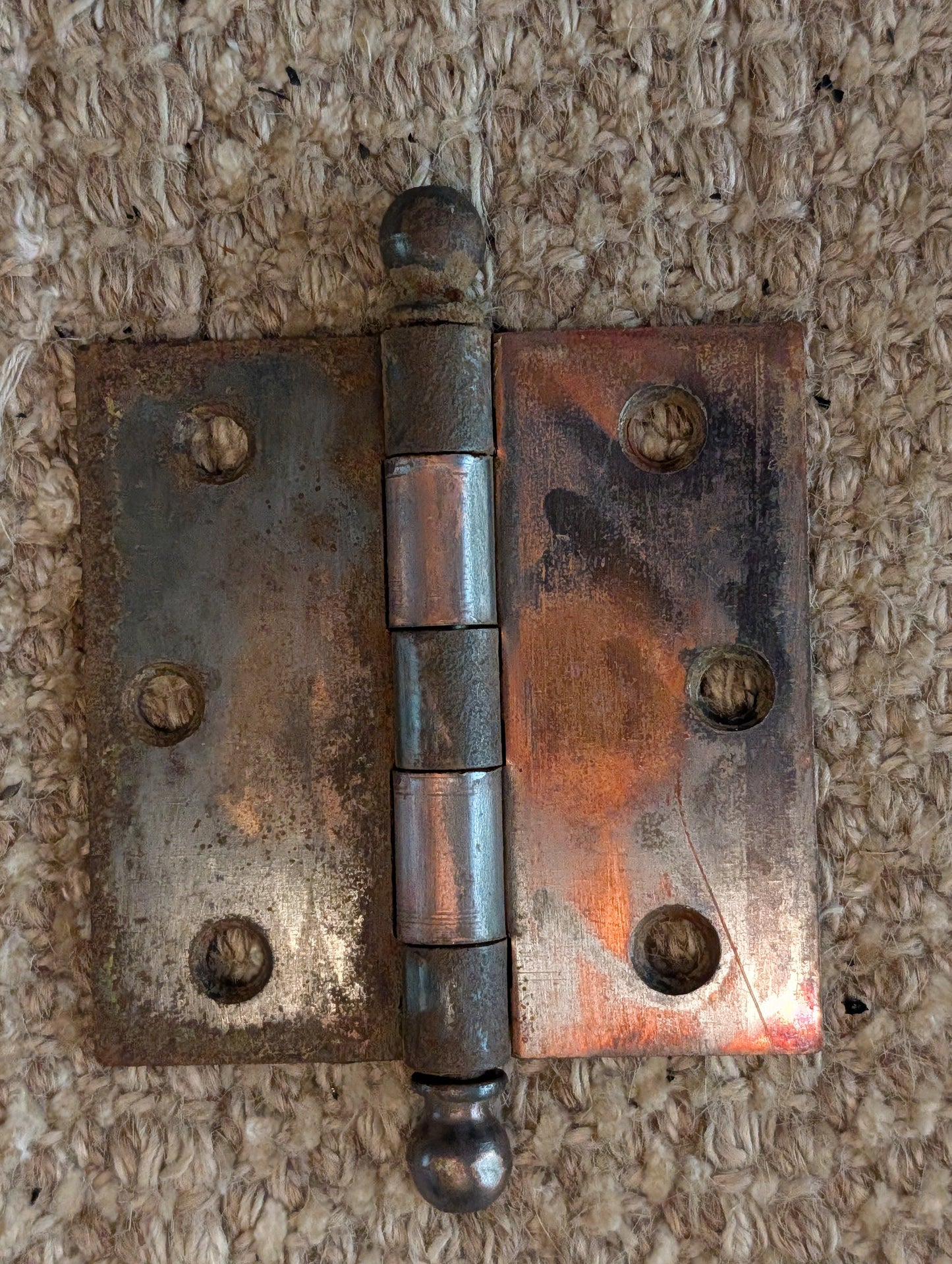 Antique 3 1/2" x 3 1/2" McKinney Ball Tip Door Hinge Original Steel Hardware Sold Individually
