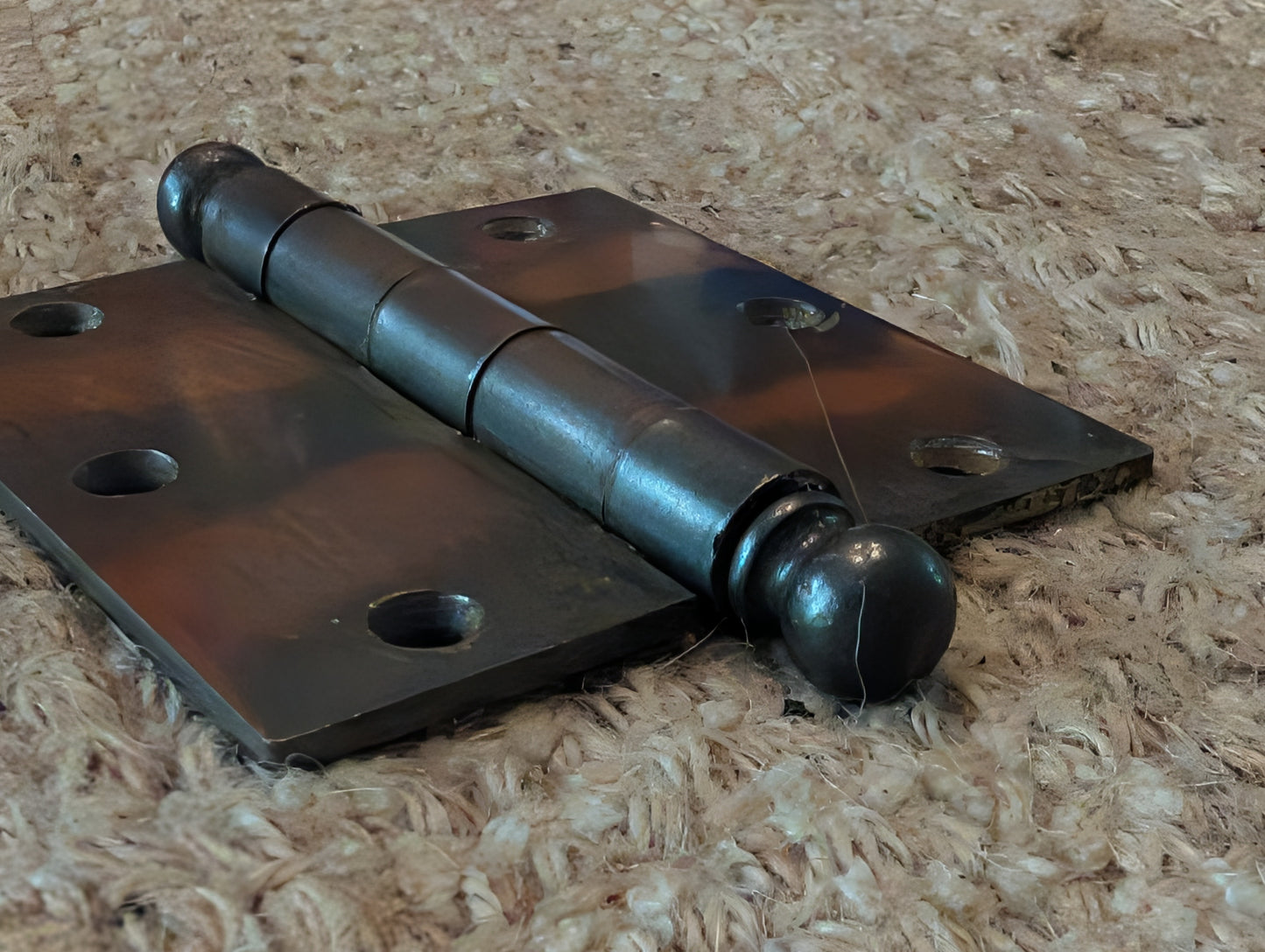Antique 3 1/2" x 3 1/2" Stanley Ball Tip Door Hinge Original Steel Hardware Sold Individually