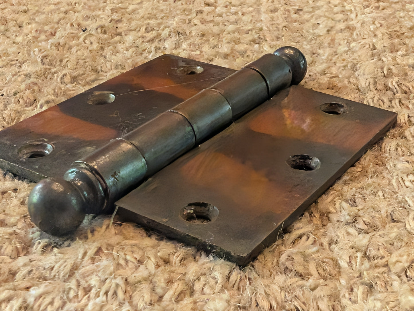 Antique 3 1/2" x 3 1/2" Stanley Ball Tip Door Hinge Original Steel Hardware Sold Individually