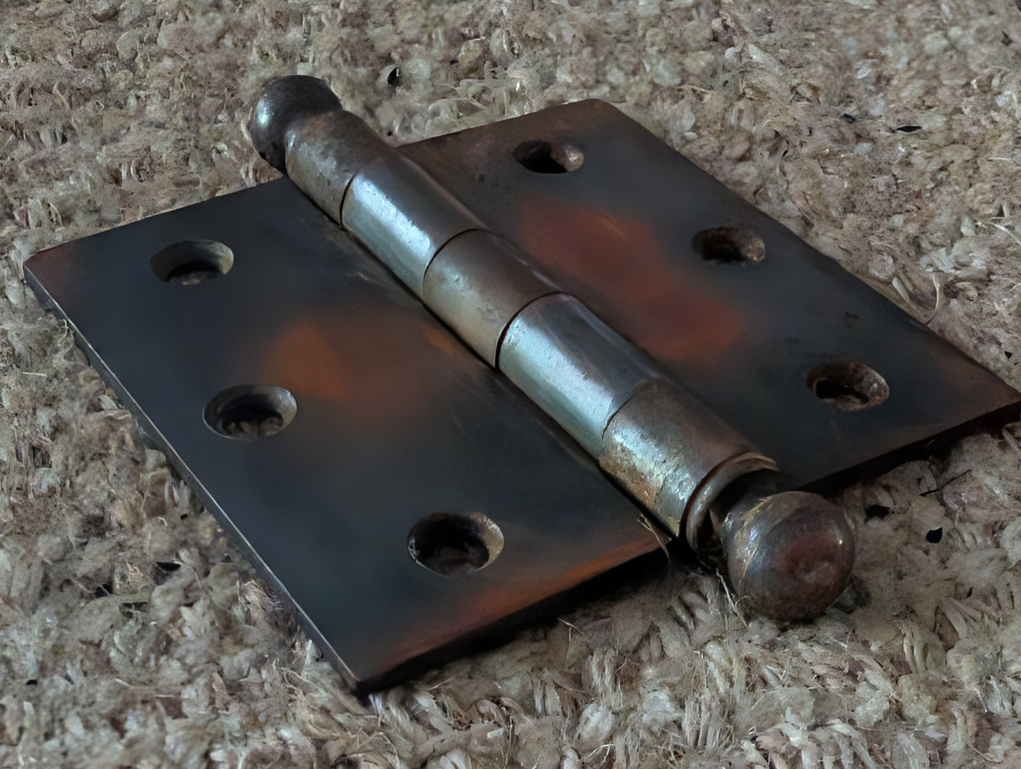 Antique 3 1/2" x 3 1/2" Ball Tip Door Hinge Original Steel Hardware Sold Individually
