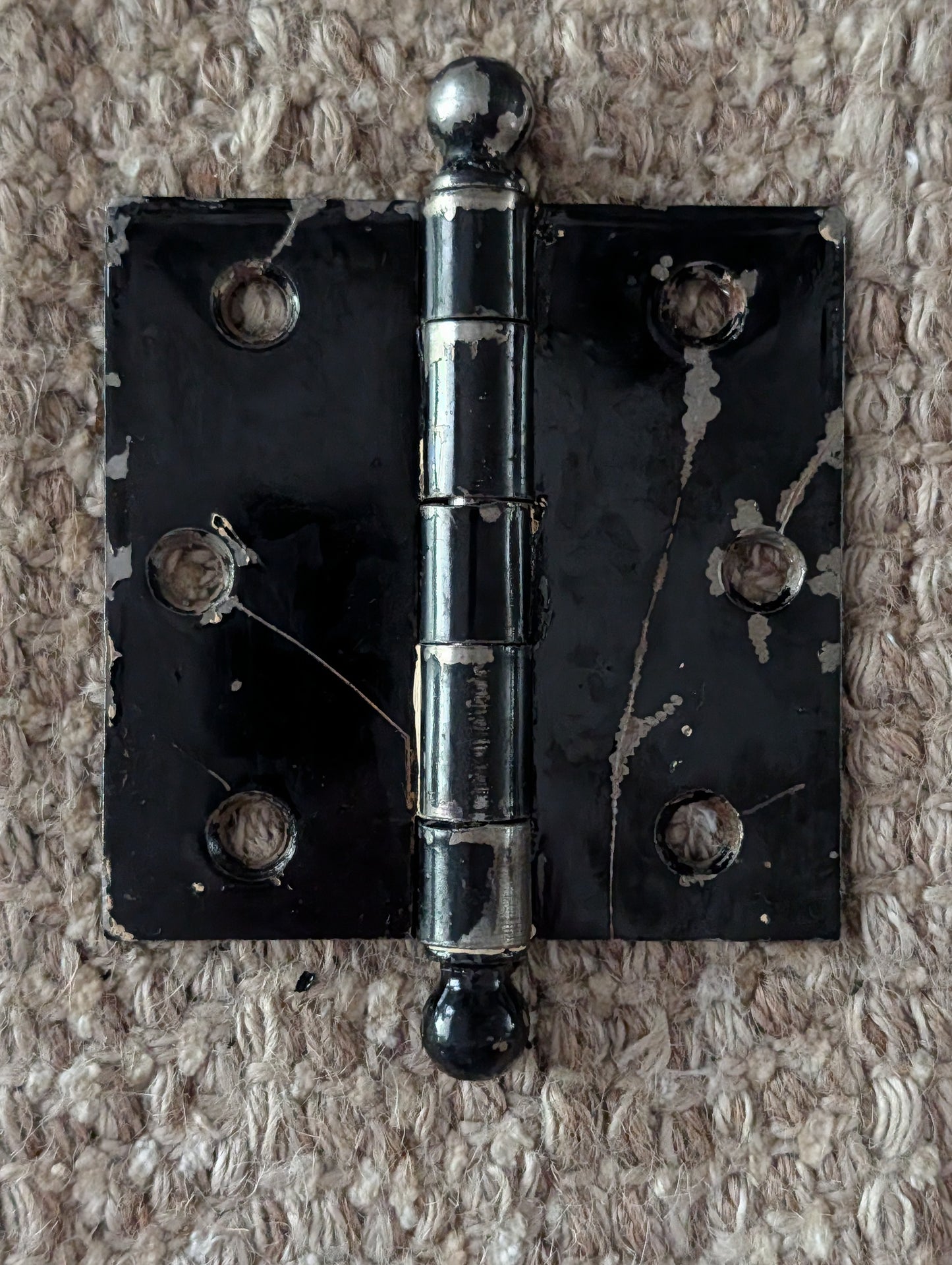 Antique 3 1/2" x 3 1/2" McKinney Ball Tip Door Hinge Original Steel Hardware Sold Individually