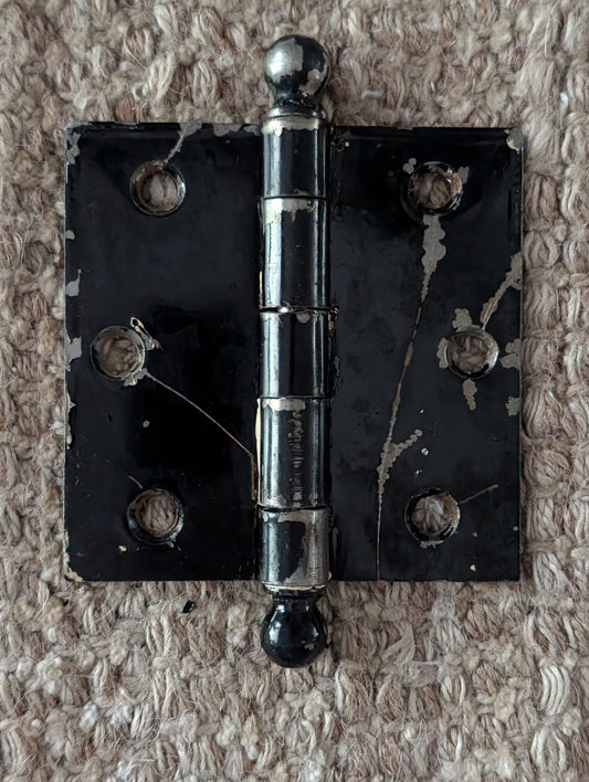 Antique 3 1/2" x 3 1/2" McKinney Ball Tip Door Hinge Original Steel Hardware Sold Individually