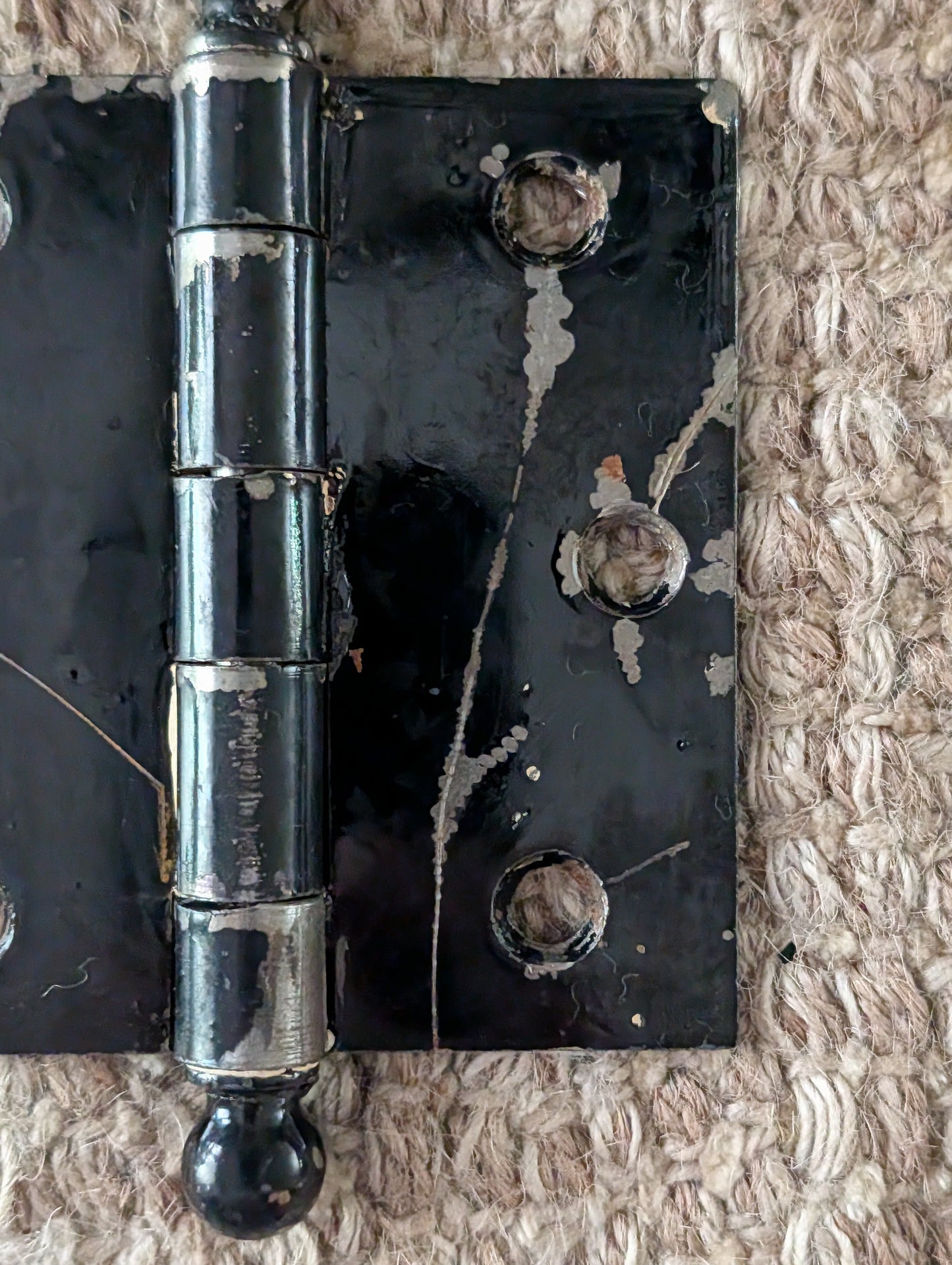 Antique 3 1/2" x 3 1/2" McKinney Ball Tip Door Hinge Original Steel Hardware Sold Individually