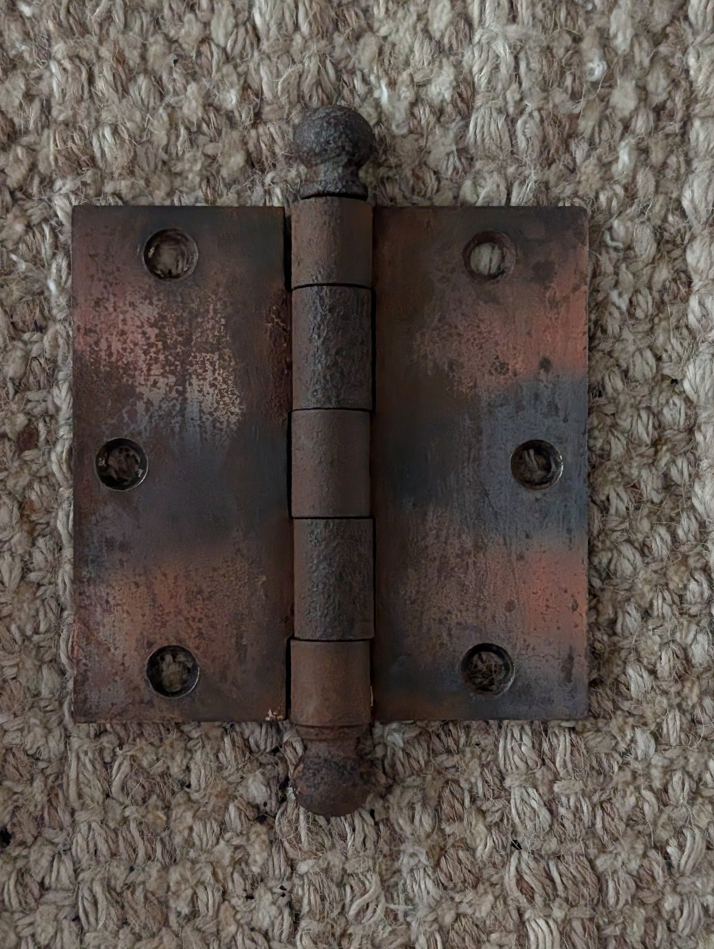 Antique 3 1/2" x 3 1/2" Ball Tip Door Hinge Original Steel Hardware Sold Individually