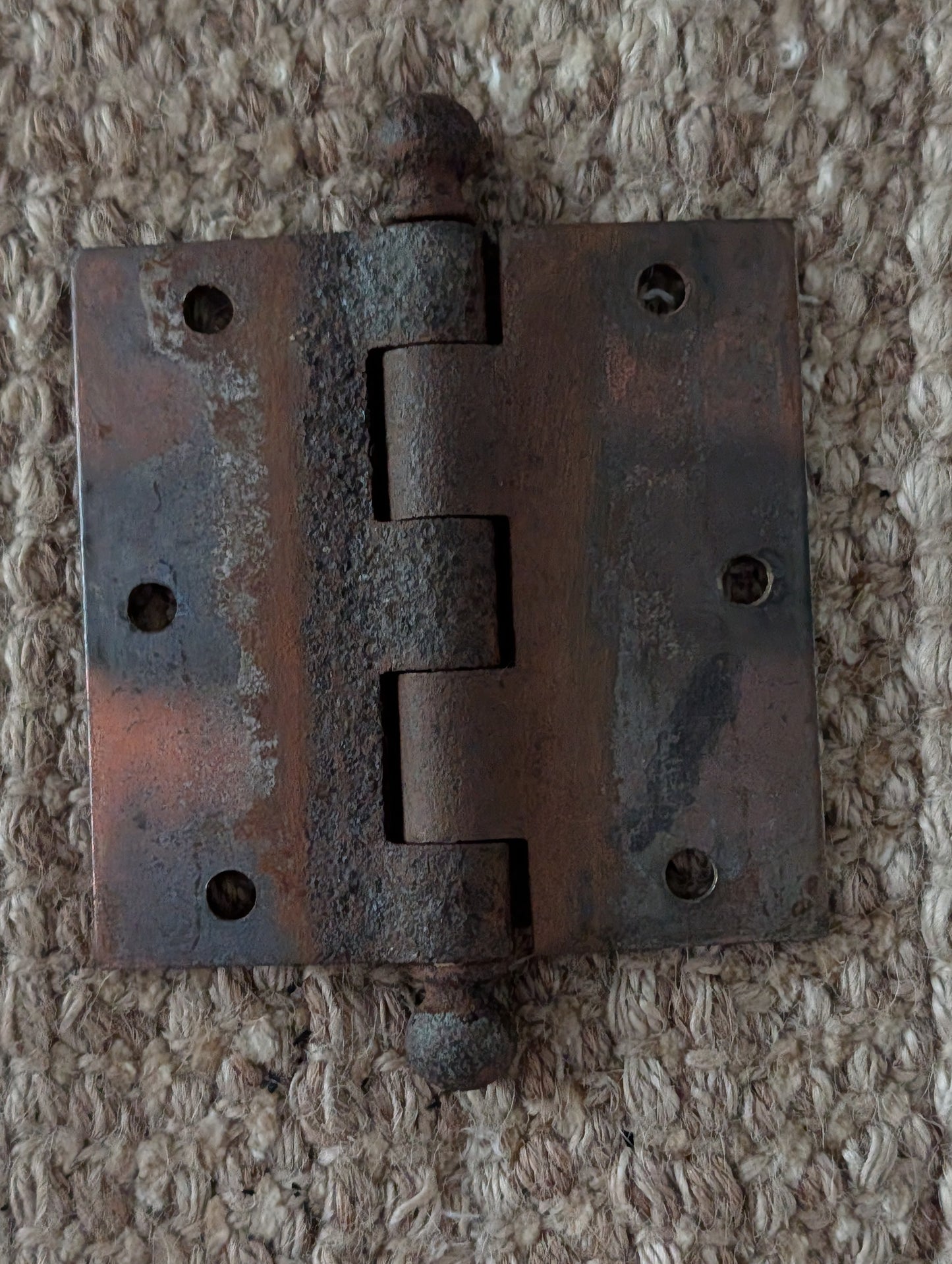 Antique 3 1/2" x 3 1/2" Ball Tip Door Hinge Original Steel Hardware Sold Individually