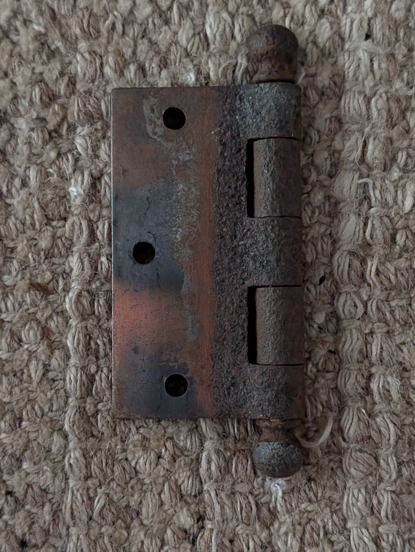 Antique 3 1/2" x 3 1/2" Ball Tip Door Hinge Original Steel Hardware Sold Individually