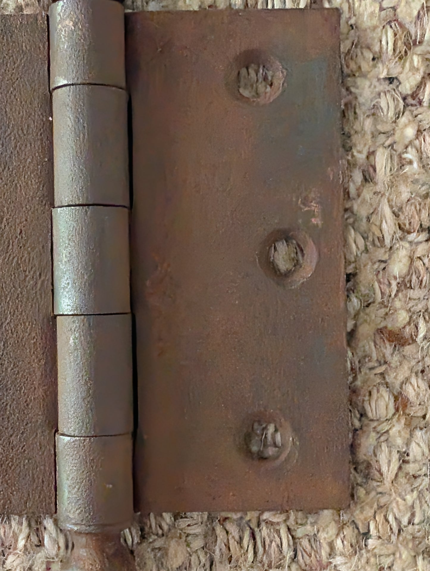 Antique 3 1/2" x 3 1/2" Ball Tip Door Hinge Original Steel Hardware Sold Individually