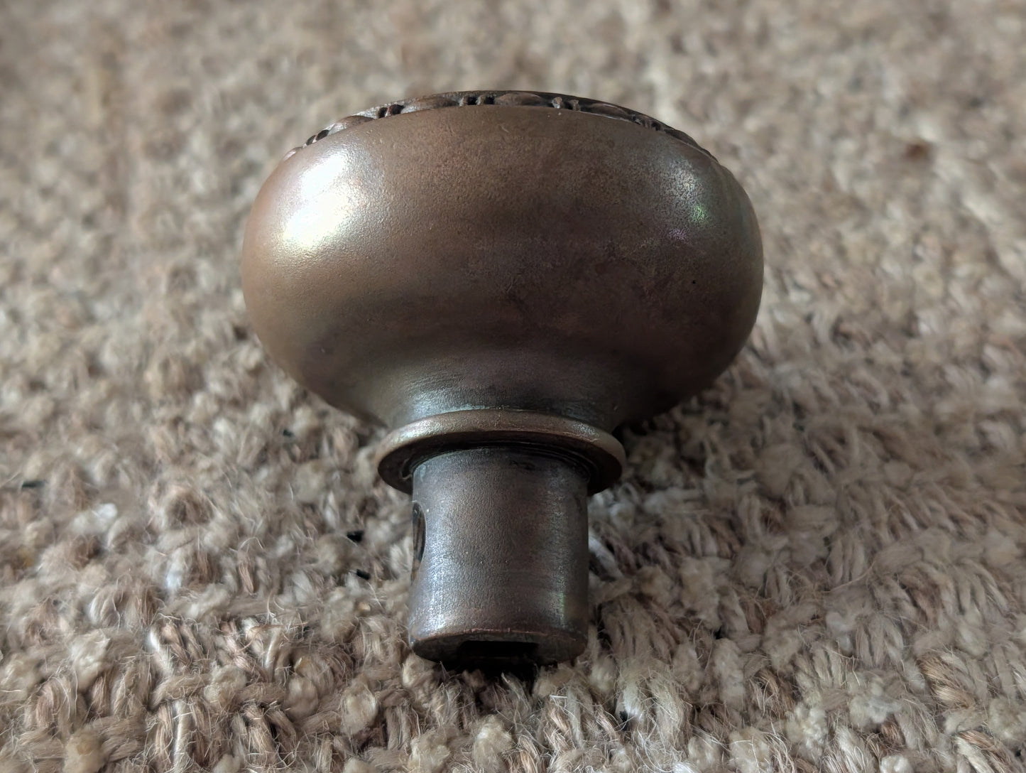 Antique Corbin "Providence" Cast Brass Door Knob & Plate Circa 1895