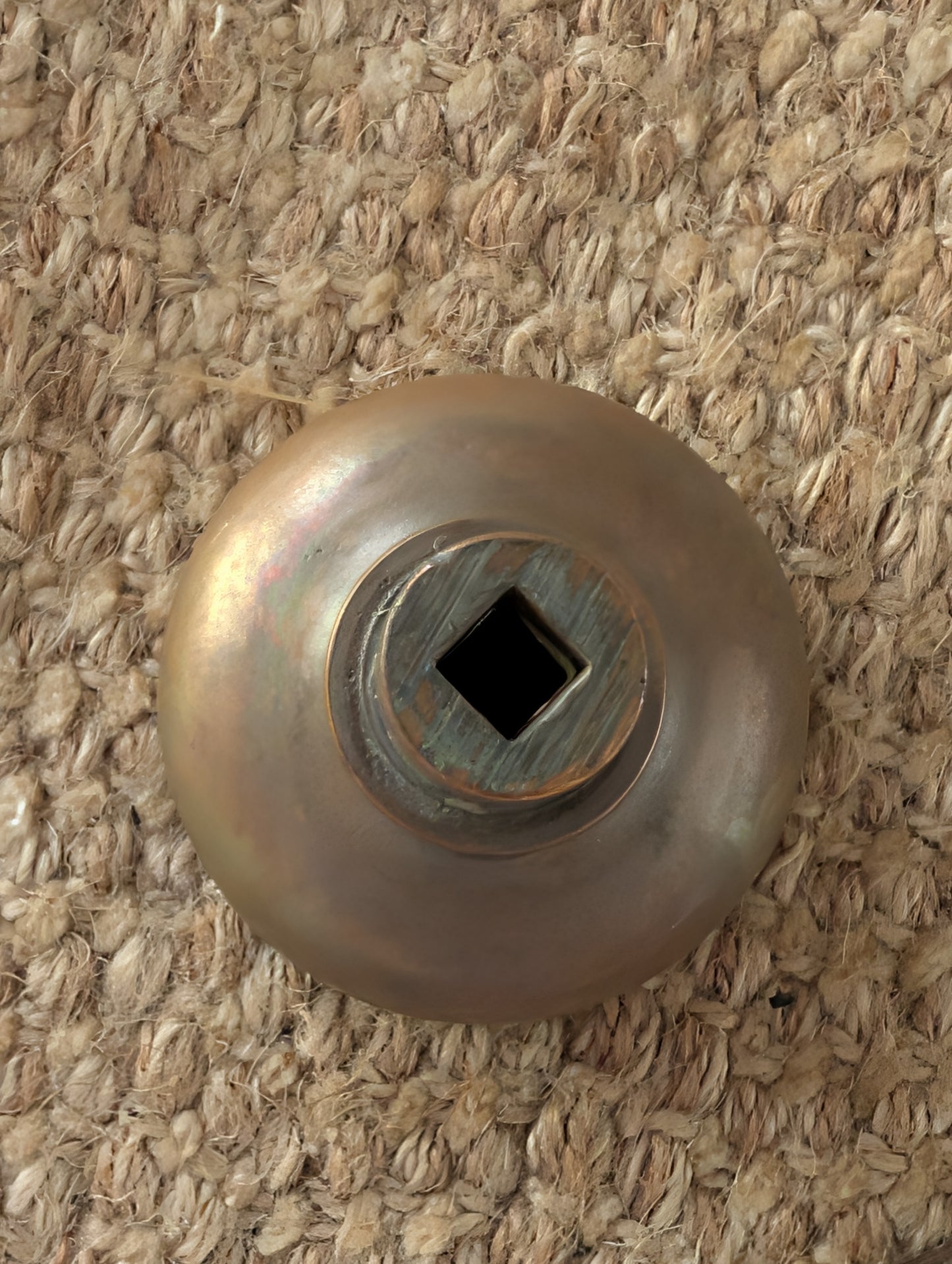 Antique Corbin "Providence" Cast Brass Door Knob & Plate Circa 1895