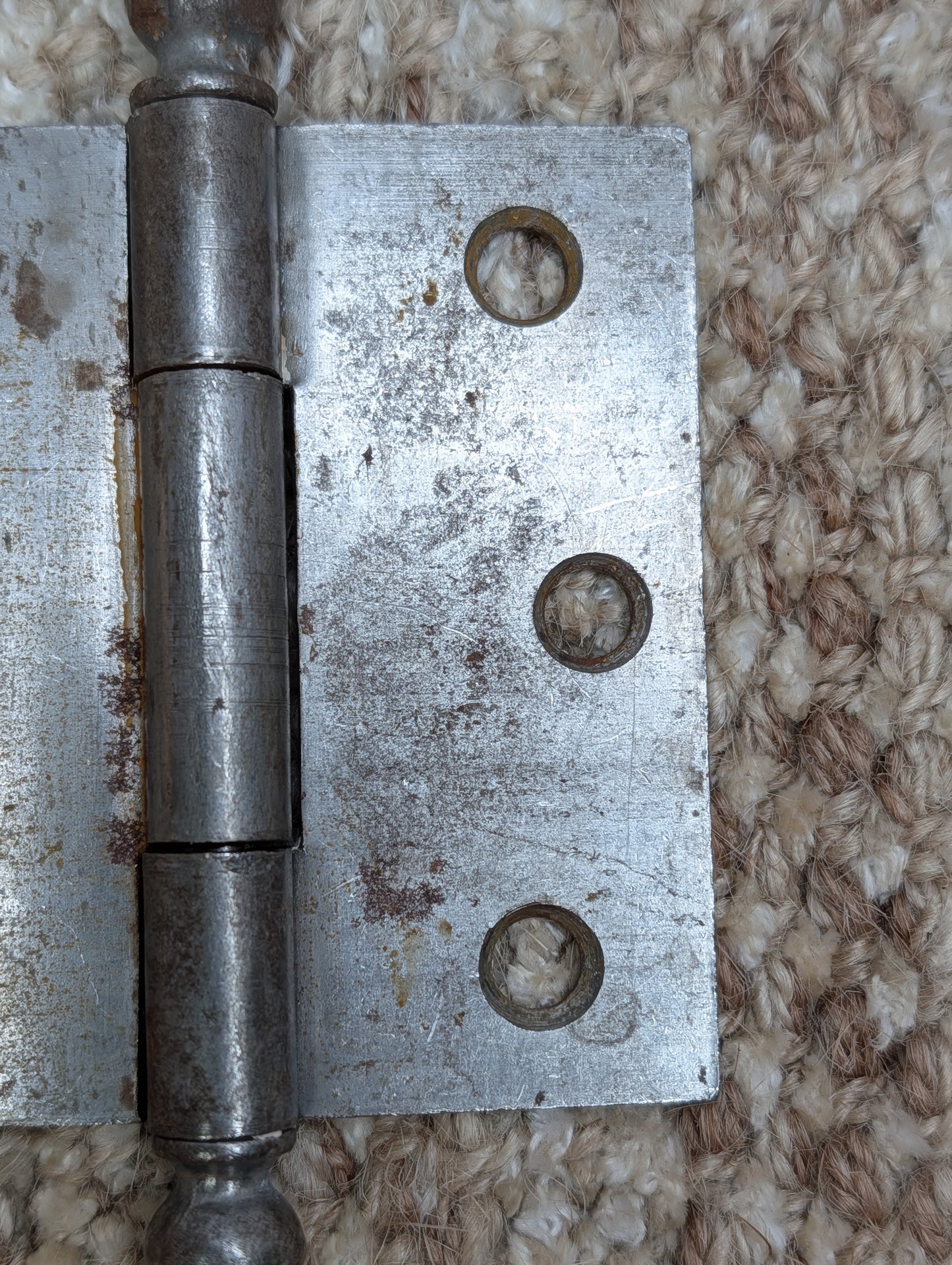 Antique 3" x 3" Ball Tip Door Hinge Original Steel Hardware Sold Individually