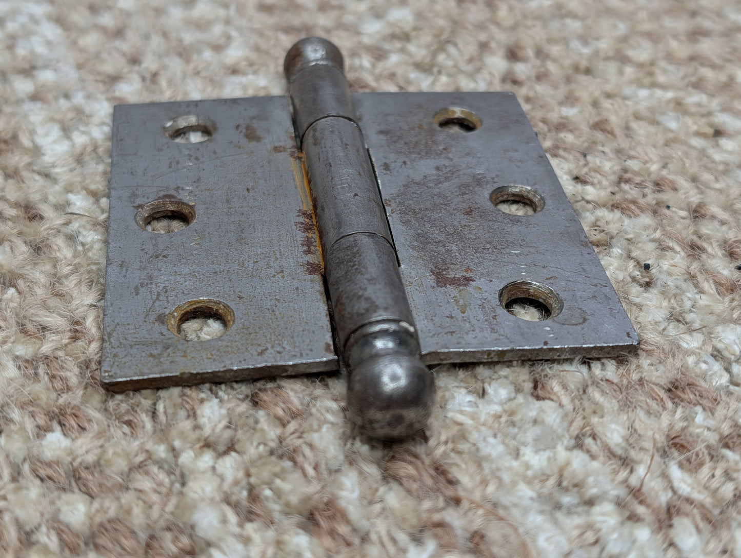 Antique 3" x 3" Ball Tip Door Hinge Original Steel Hardware Sold Individually