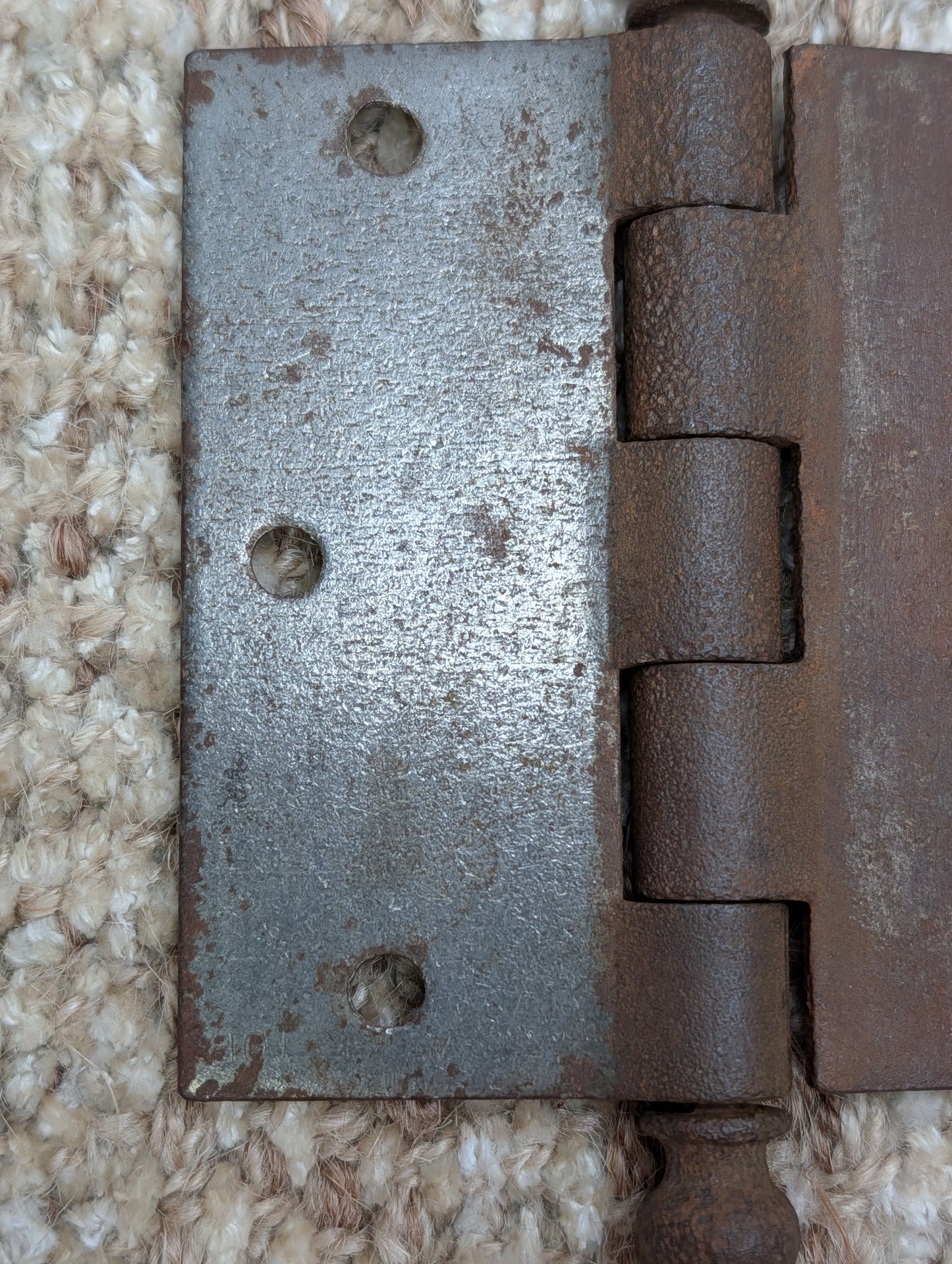 Antique 3 1/2" x 3 1/2" Ball Tip Door Hinge Original Steel Hardware Sold Individually