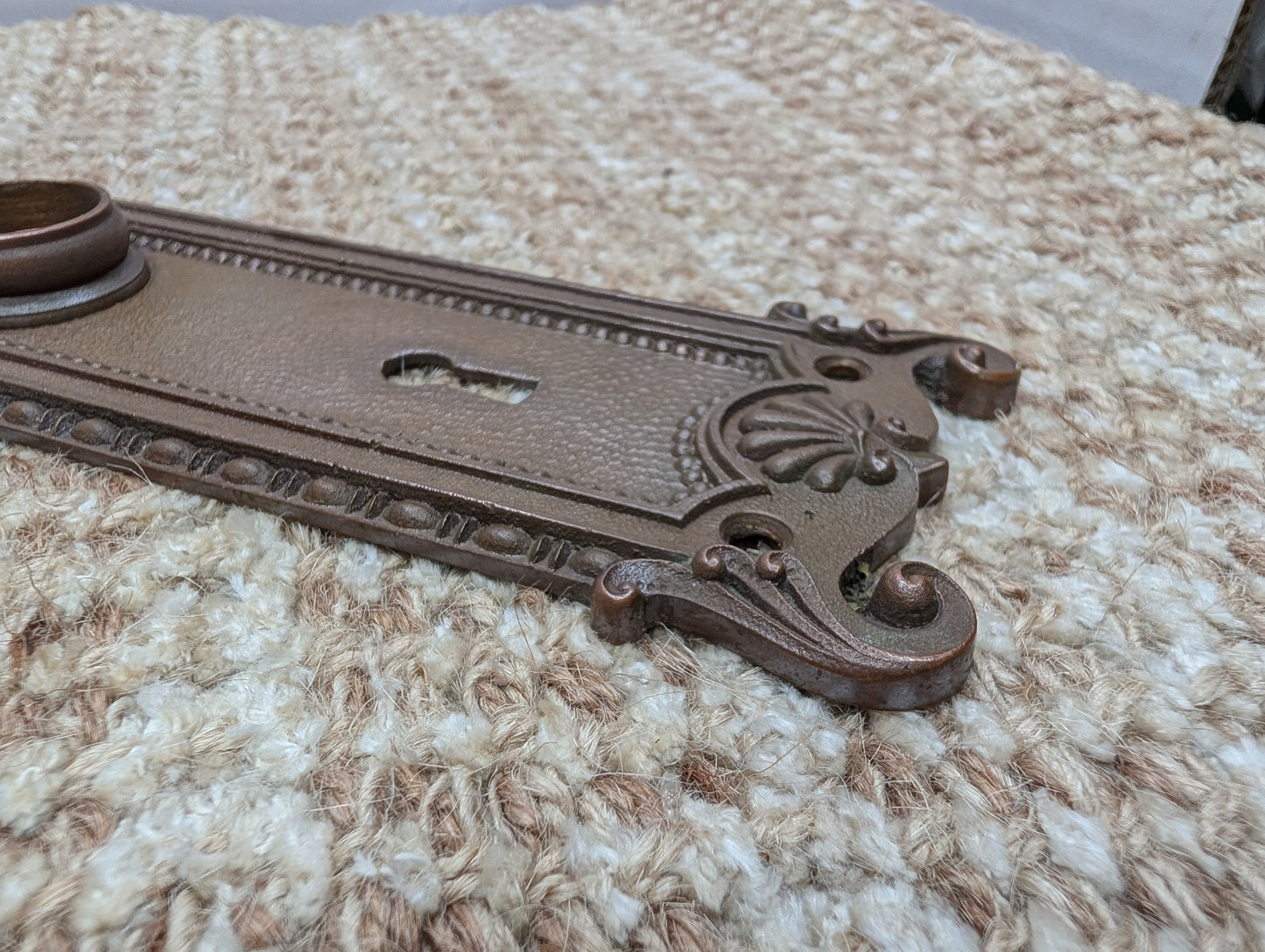 Antique Corbin "Providence" Cast Brass Door Knob Plate Circa 1895