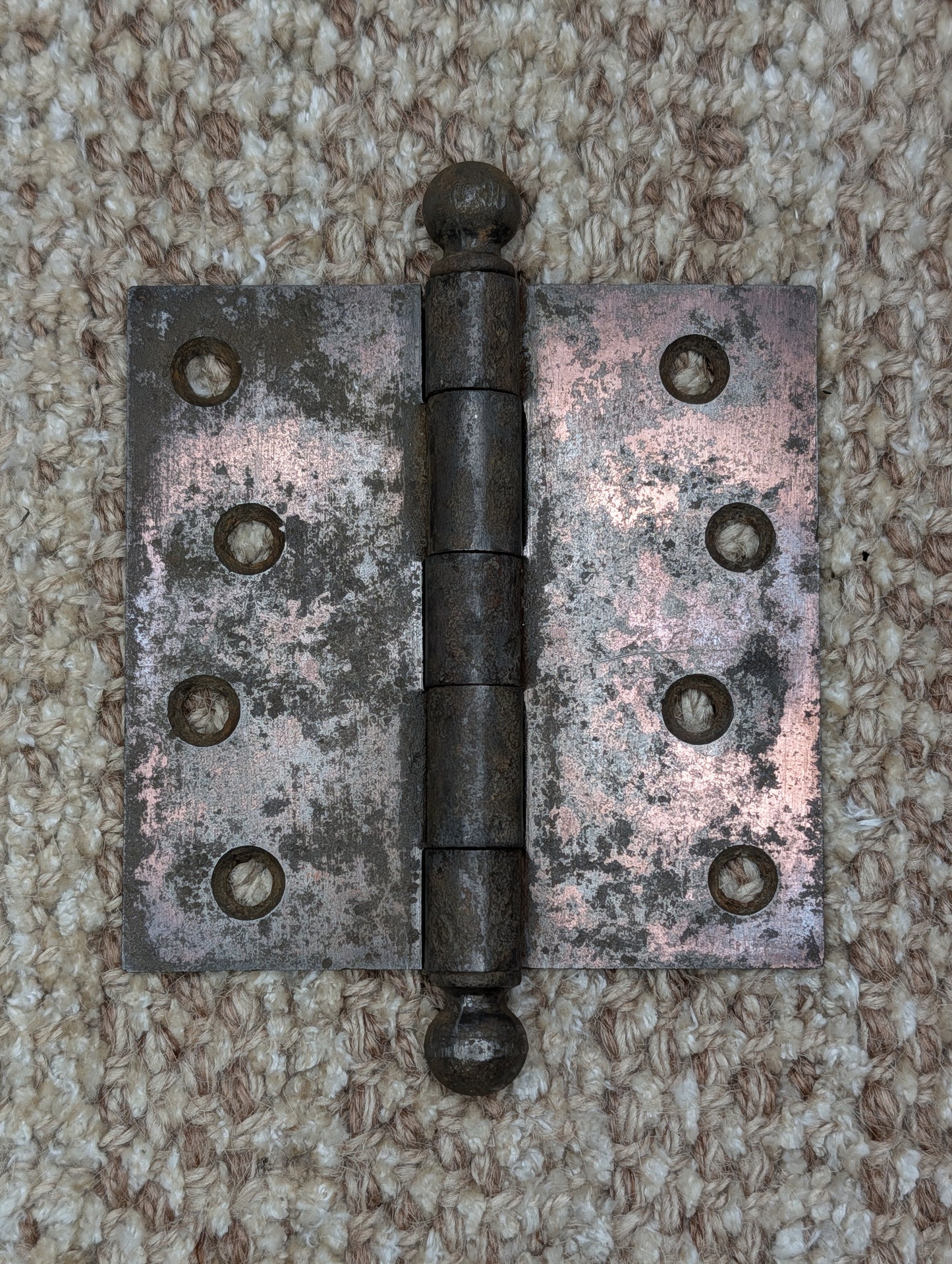 Antique 4" x 4" Stanley Ball Tip Door Hinge Original Steel Hardware Sold Individually