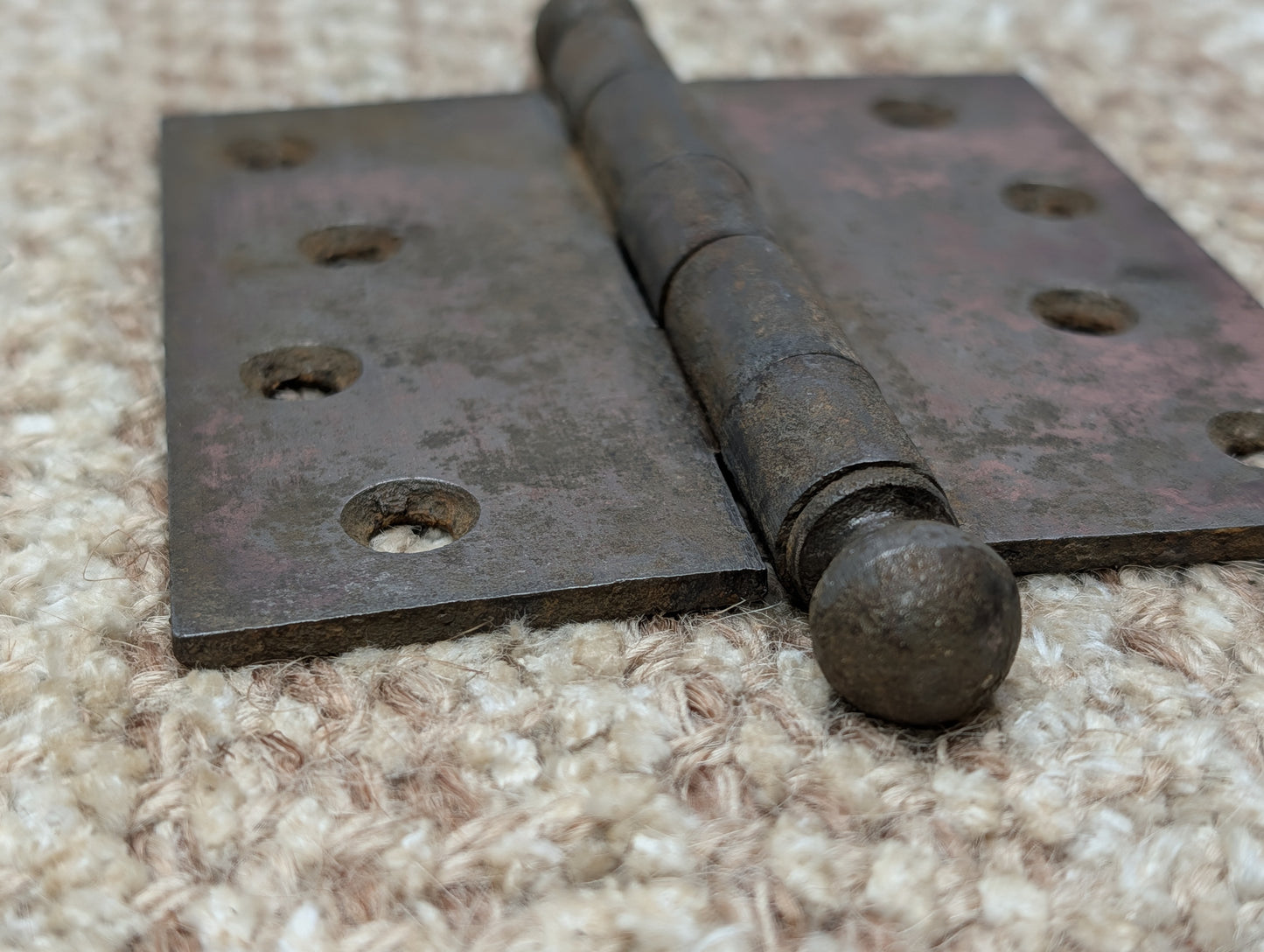 Antique 4" x 4" Stanley Ball Tip Door Hinge Original Steel Hardware Sold Individually