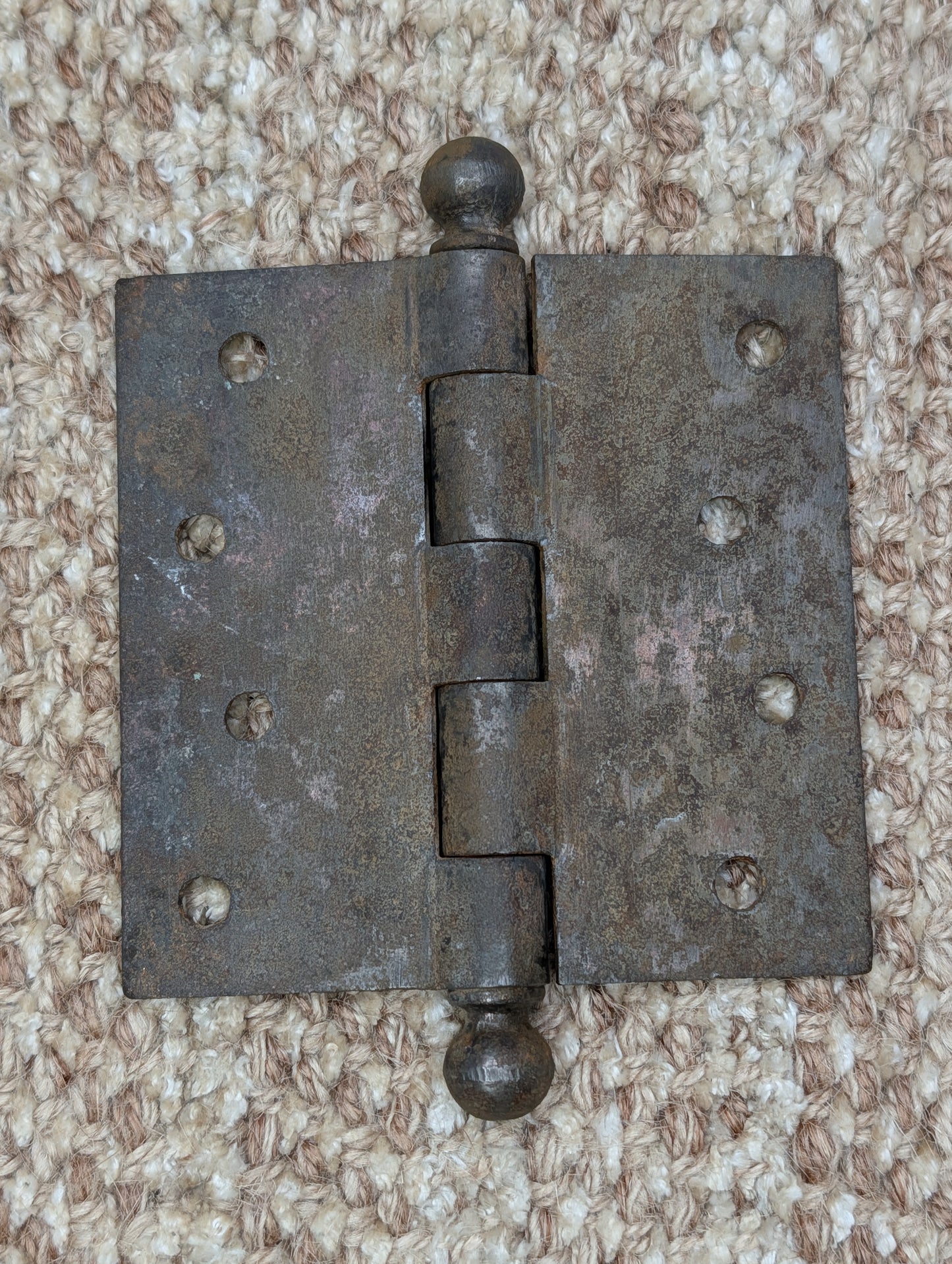 Antique 4" x 4" Stanley Ball Tip Door Hinge Original Steel Hardware Sold Individually