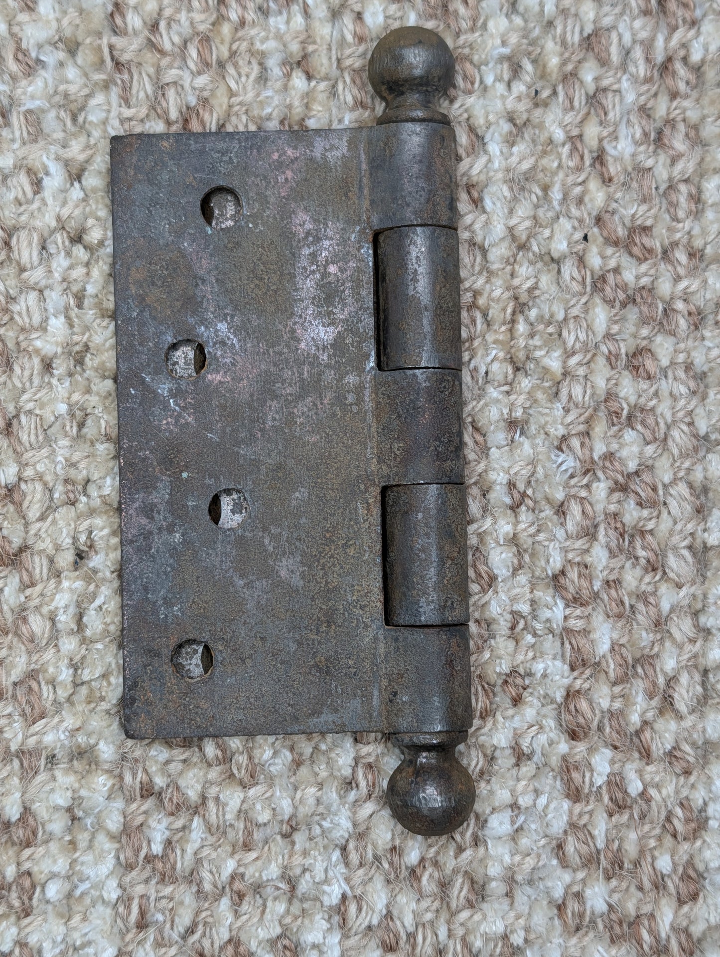 Antique 4" x 4" Stanley Ball Tip Door Hinge Original Steel Hardware Sold Individually