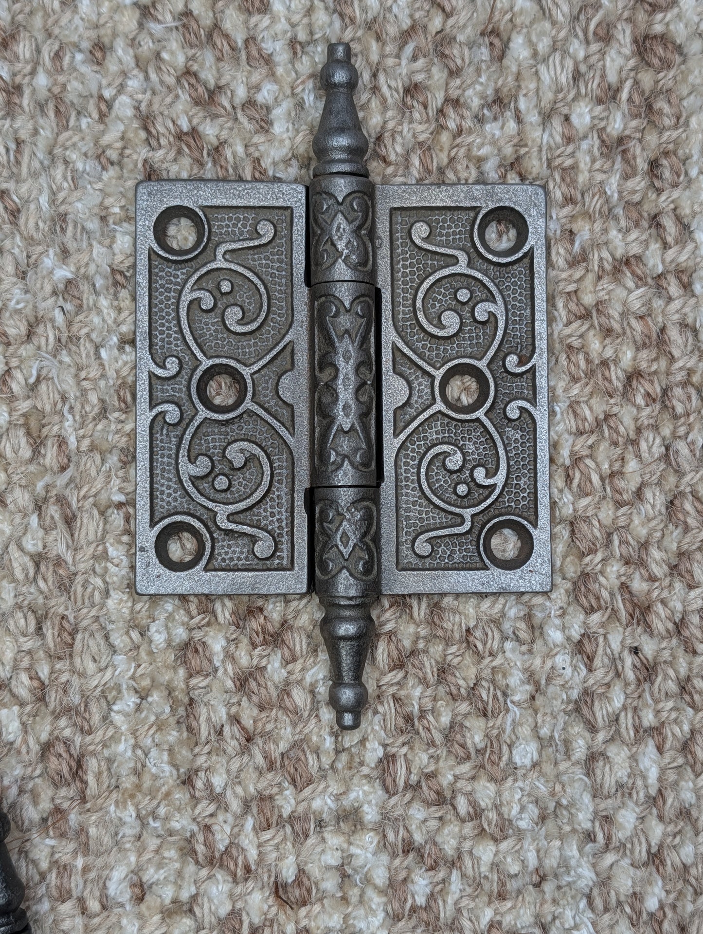Antique 3" x 3" Steeple Tip Door Hinge Original Cast Iron Hardware Sold Individually