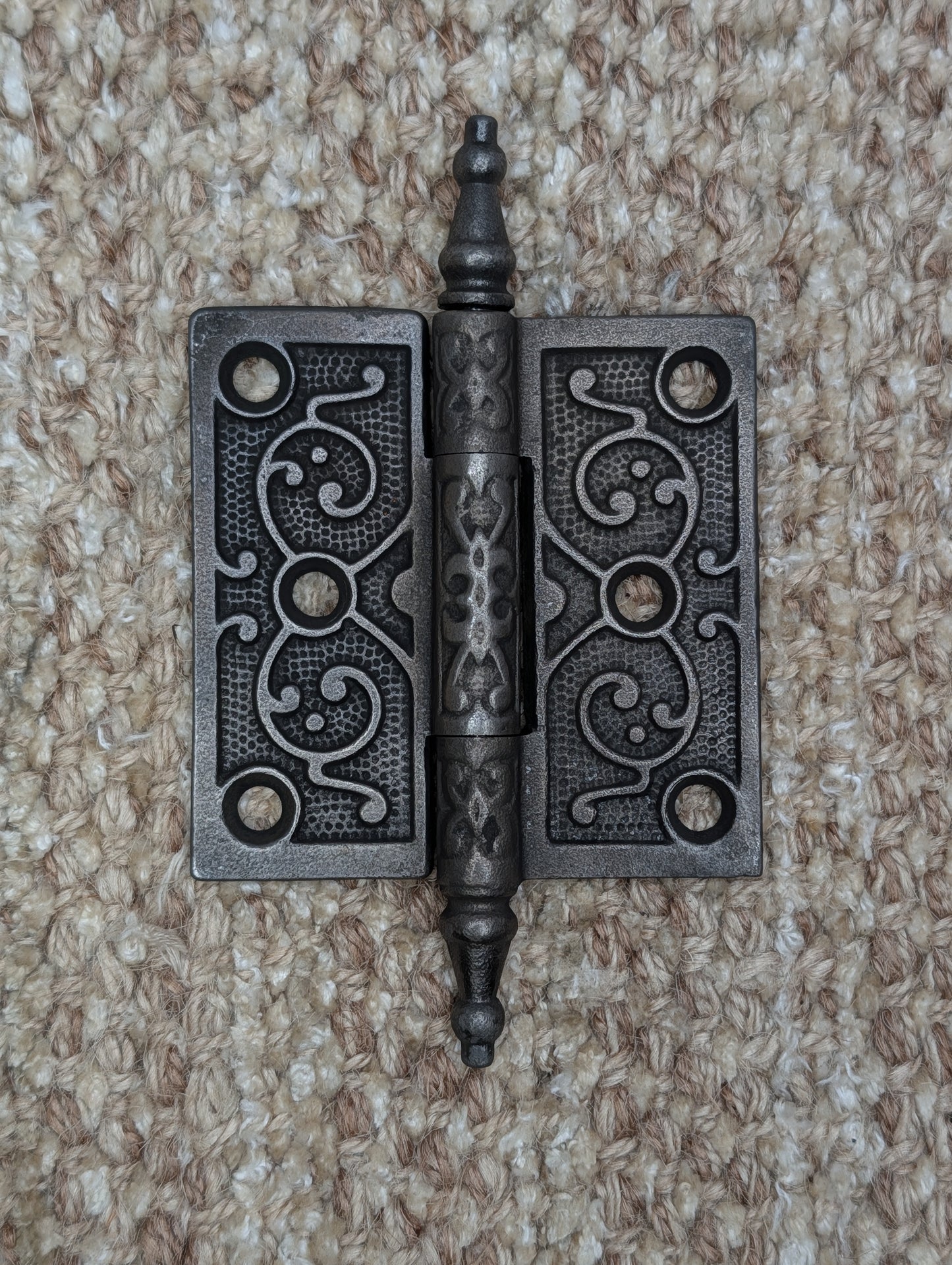 Antique 3" x 3" Steeple Tip Door Hinge Original Cast Iron Hardware Sold Individually