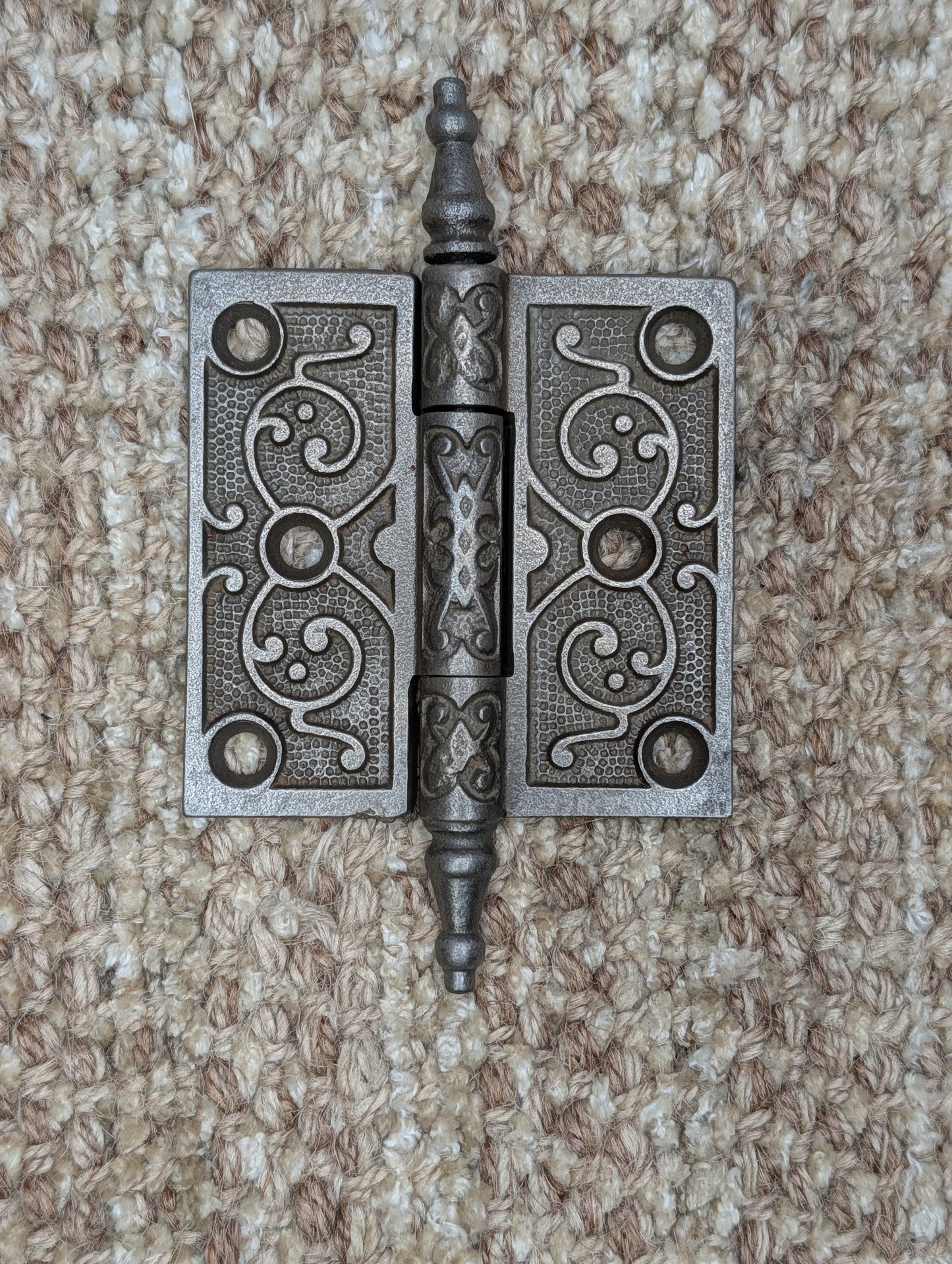 Antique 3" x 3" Steeple Tip Door Hinge Original Cast Iron Hardware Sold Individually