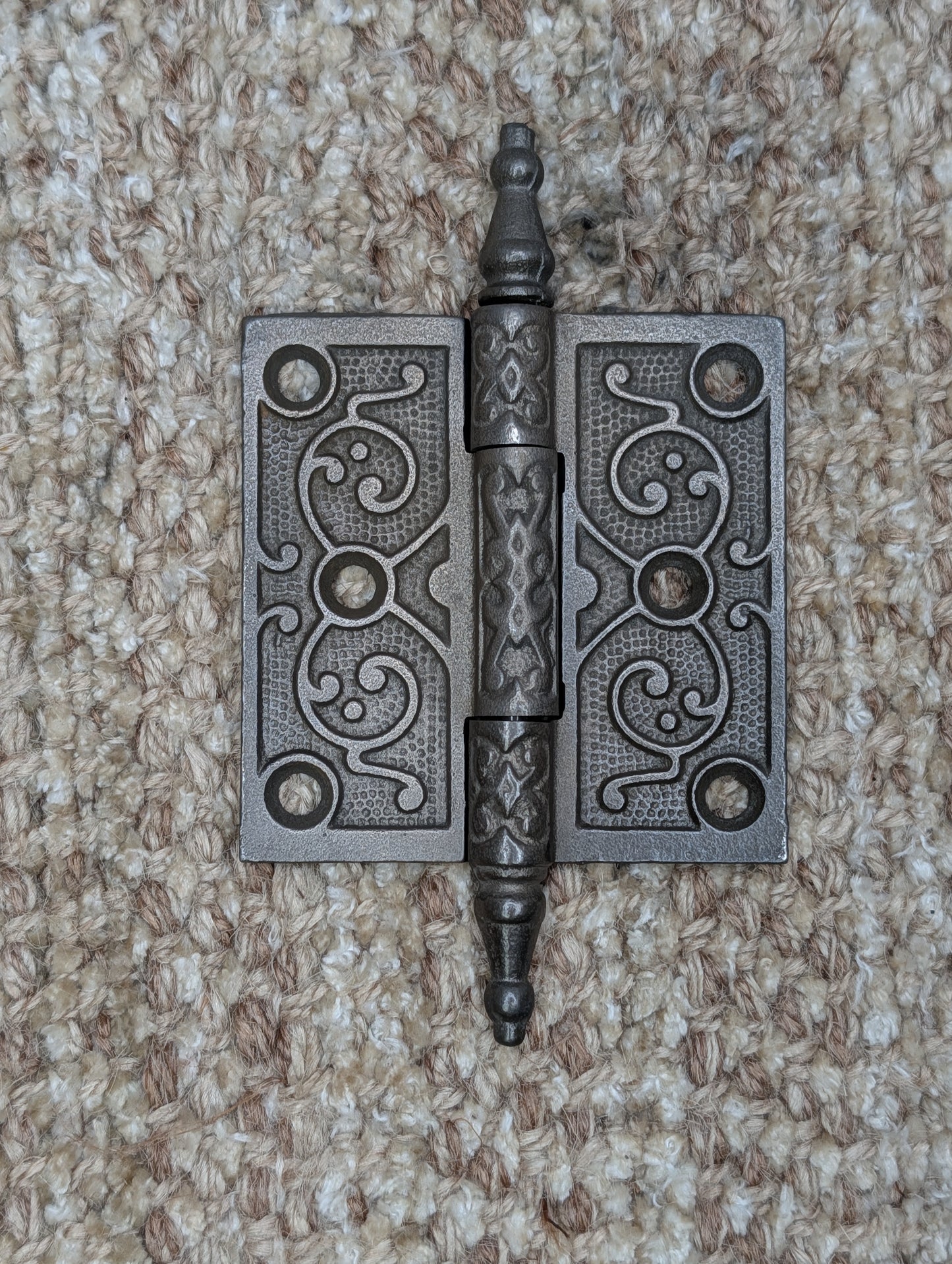 Antique 3" x 3" Steeple Tip Door Hinge Original Cast Iron Hardware Sold Individually