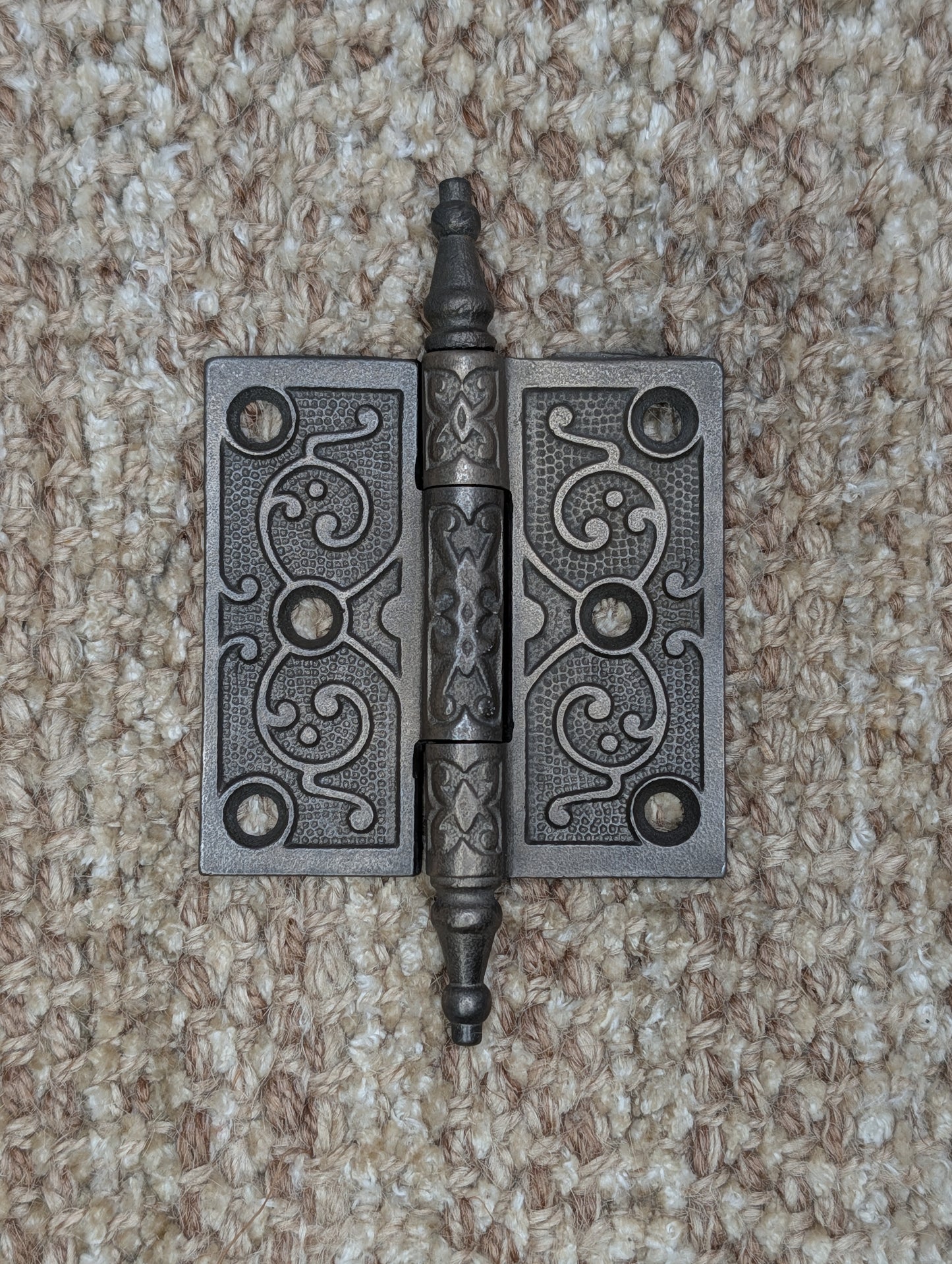 Antique 3" x 3" Steeple Tip Door Hinge Original Cast Iron Hardware Sold Individually