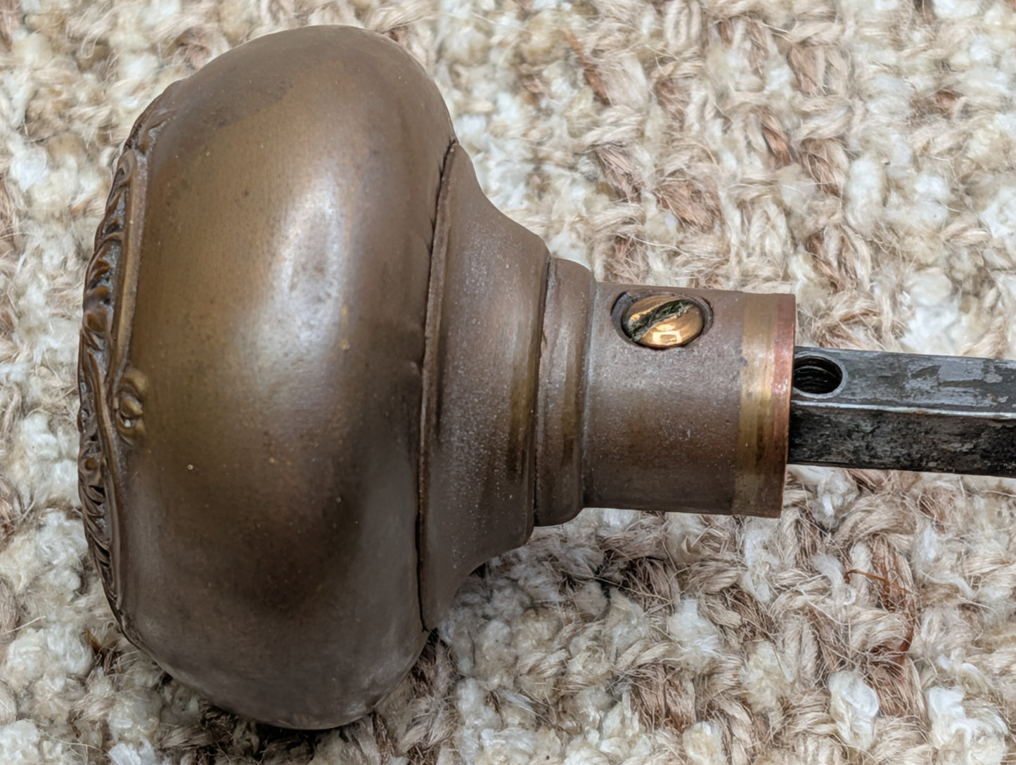 Antique Corbin Loraine Brass Door Knob Set - Circa 1905