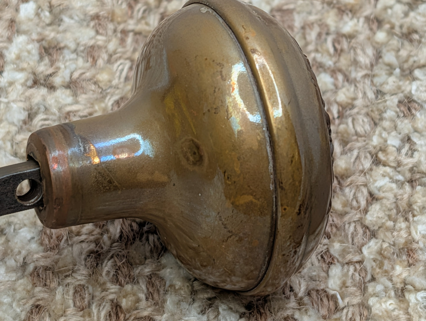 Antique Corbin Loraine Brass Door Knob Set - Circa 1905