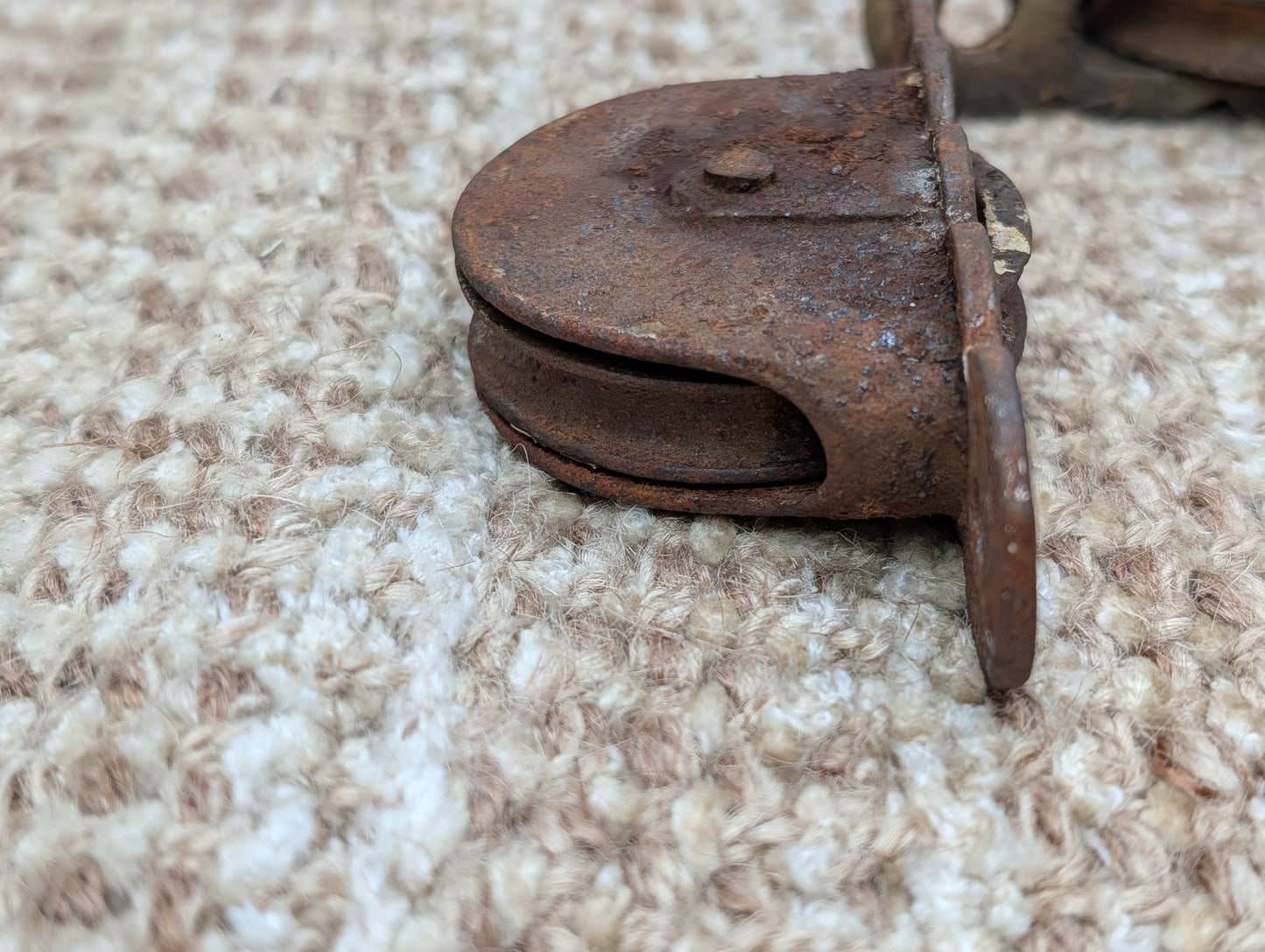 3 Antique Window Sash Weight Pulleys