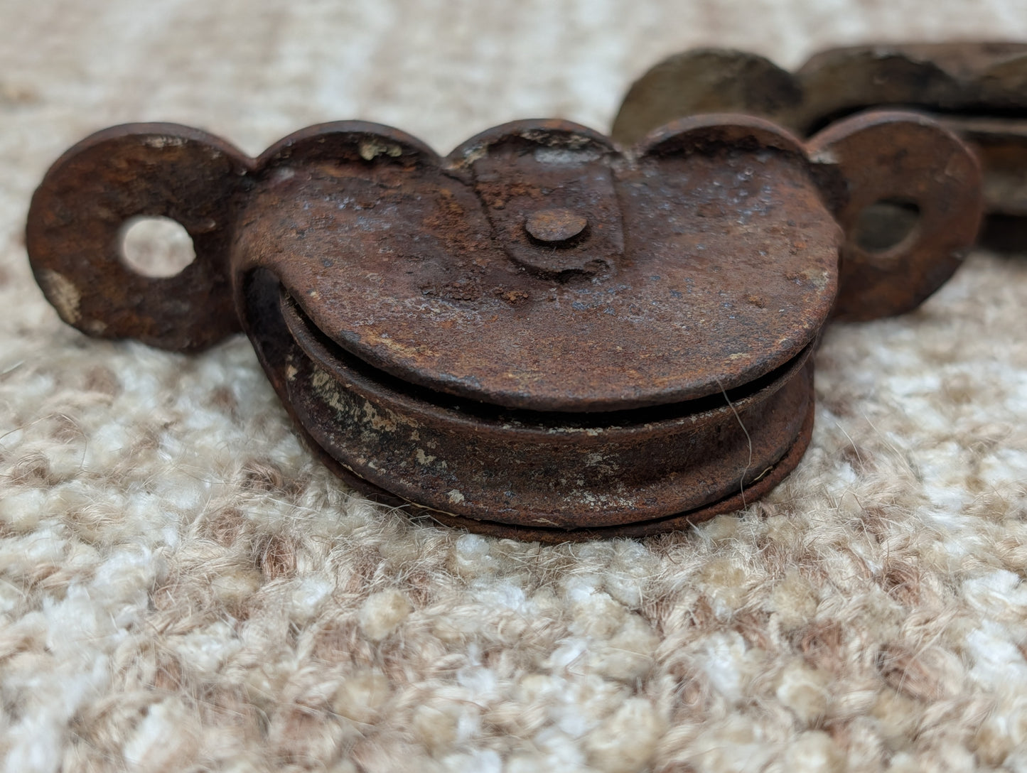 3 Antique Window Sash Weight Pulleys