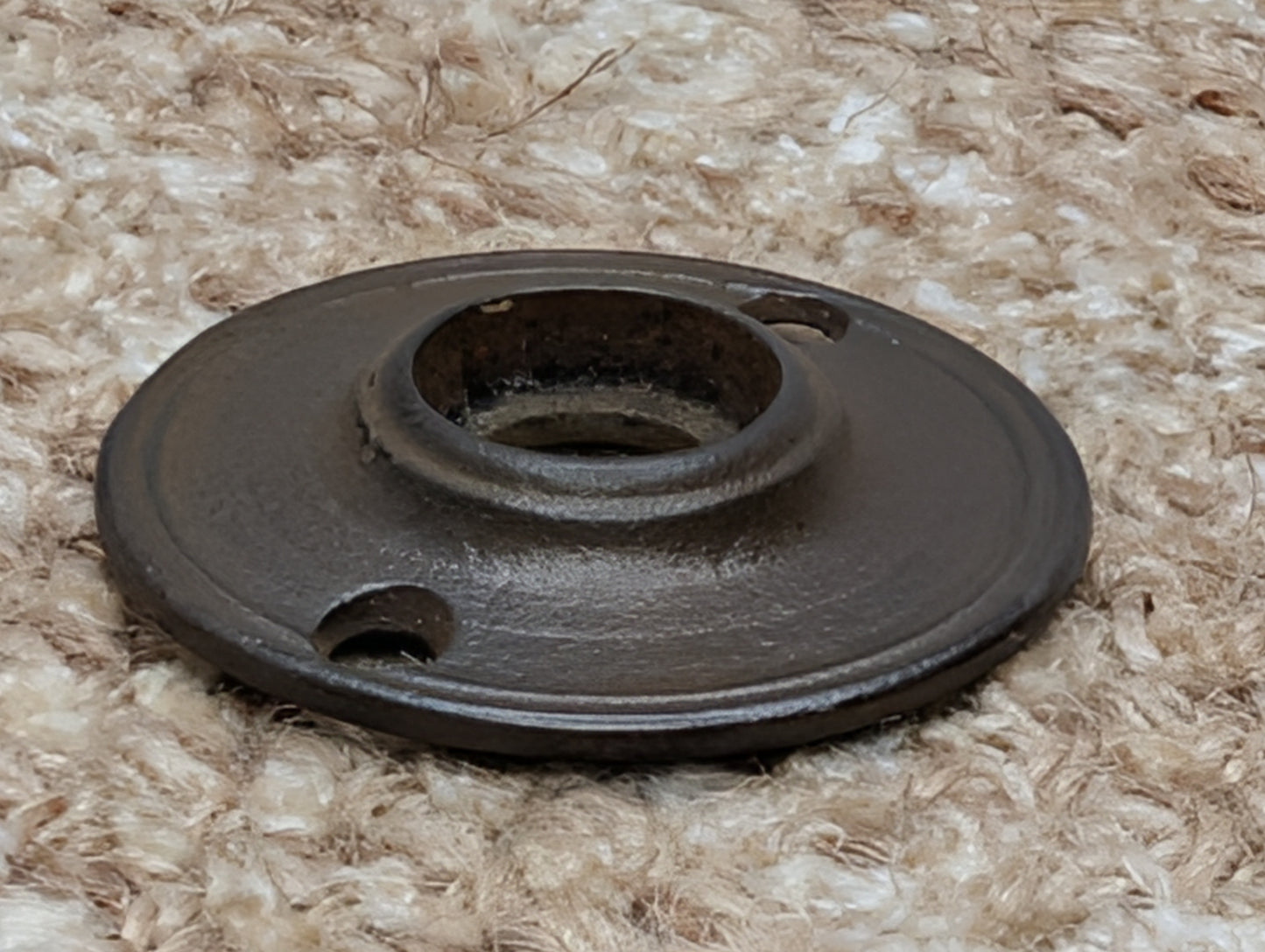 1 7/8" Antique Cast Iron Rosette Escutcheon For Door Knob