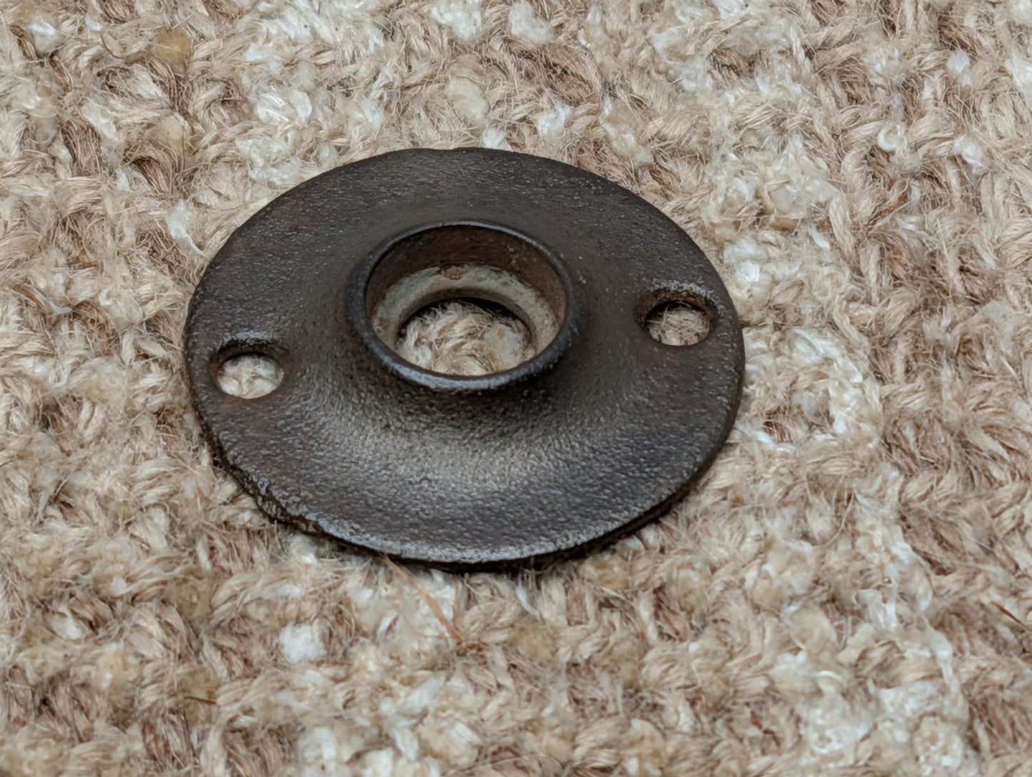 1 7/8" Antique Cast Iron Rosette Escutcheon For Door Knob