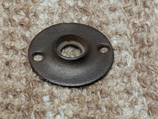 1 7/8" Antique Cast Iron Rosette Escutcheon For Door Knob