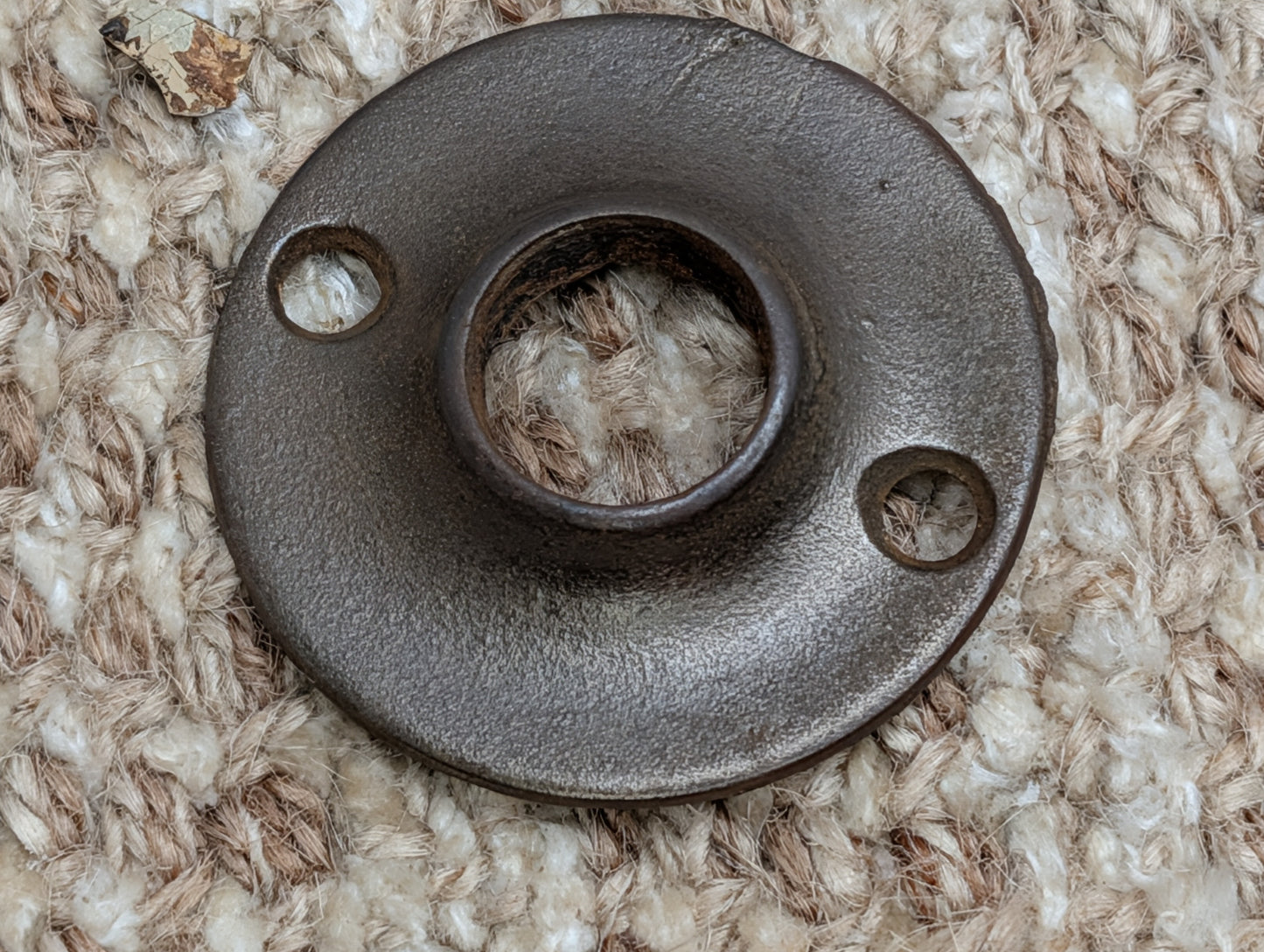 1 7/8" Antique Cast Iron Rosette Escutcheon For Door Knob