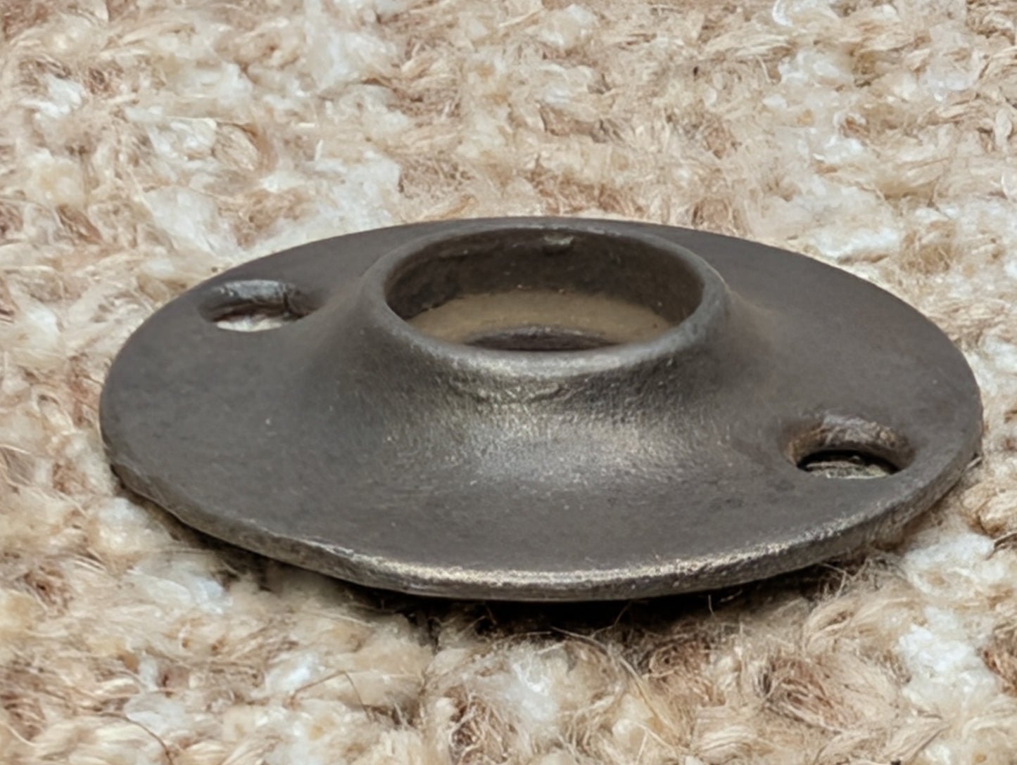 1 7/8" Antique Cast Iron Rosette Escutcheon For Door Knob