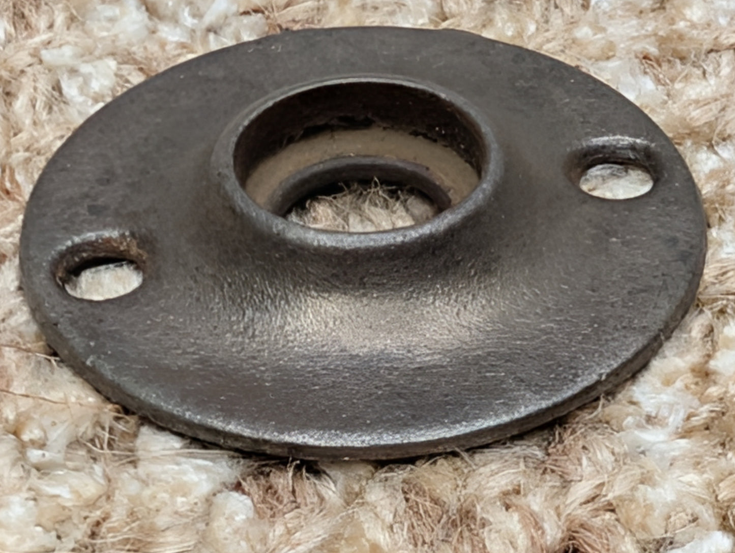 1 7/8" Antique Cast Iron Rosette Escutcheon For Door Knob