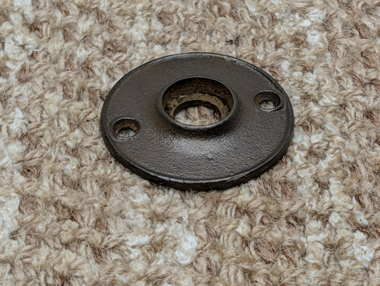 1 7/8" Antique Cast Iron Rosette Escutcheon For Door Knob