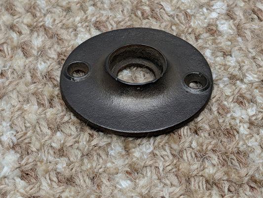 1 7/8" Antique Cast Iron Rosette Escutcheon For Door Knob