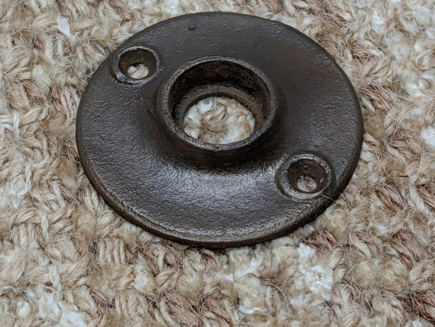 1 7/8" Antique Cast Iron Rosette Escutcheon For Door Knob