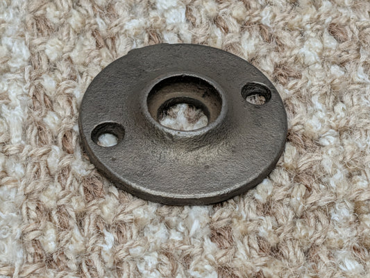 1 13/16" Antique Cast Iron Rosette Escutcheon For Door Knob