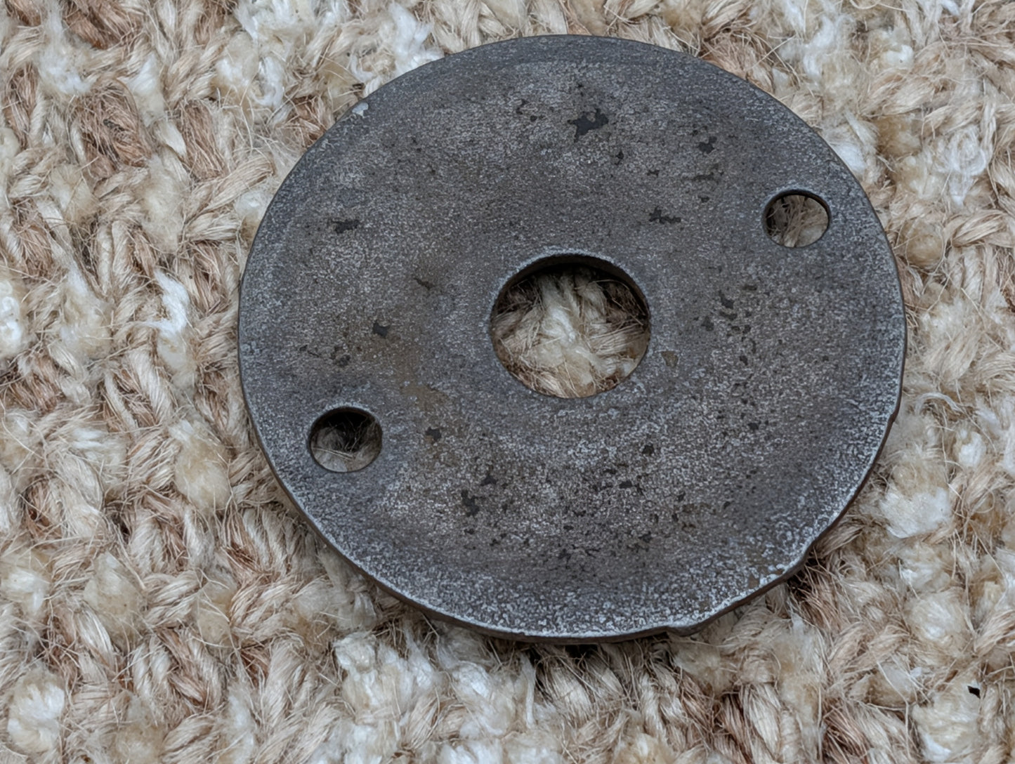 1 13/16" Antique Cast Iron Rosette Escutcheon For Door Knob