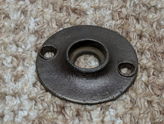 1 15/16" Antique Cast Iron Rosette Escutcheon For Door Knob