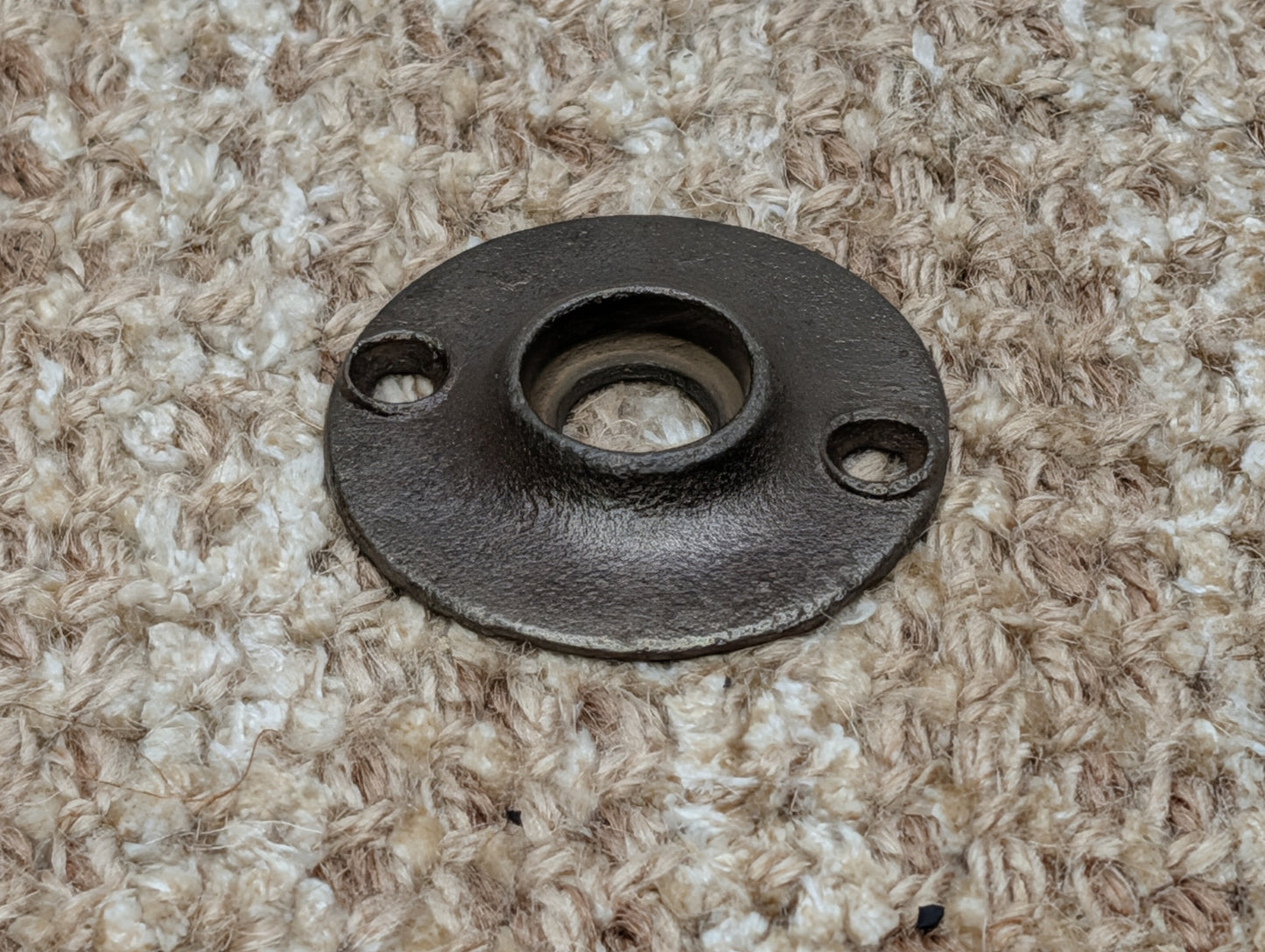 1 15/16" Antique Cast Iron Rosette Escutcheon For Door Knob