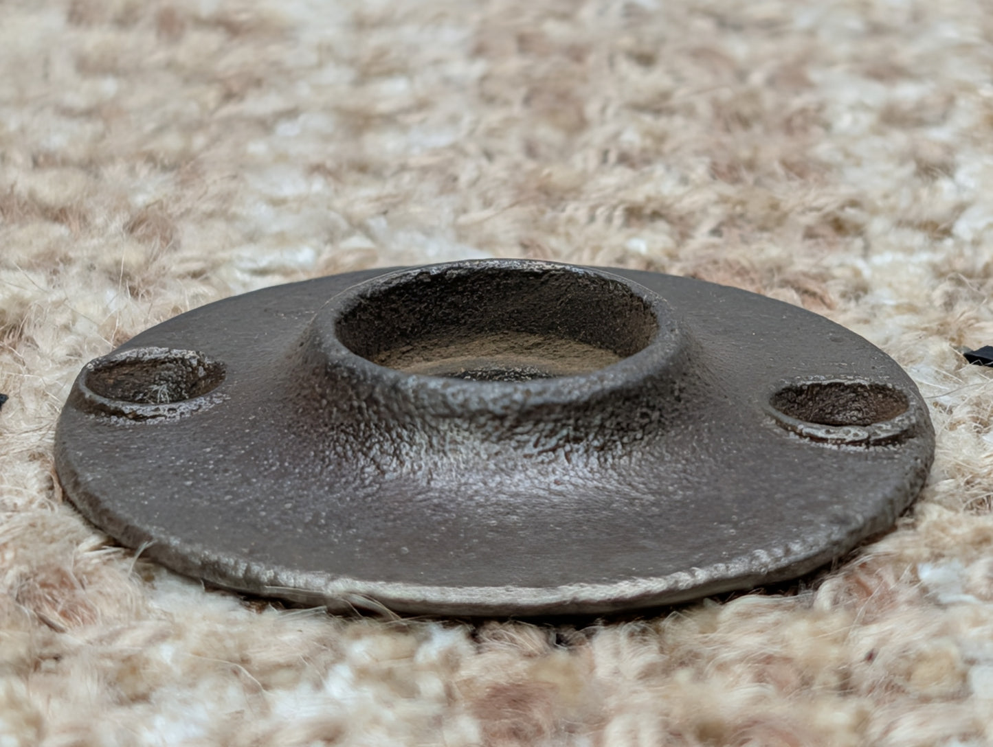 1 15/16" Antique Cast Iron Rosette Escutcheon For Door Knob