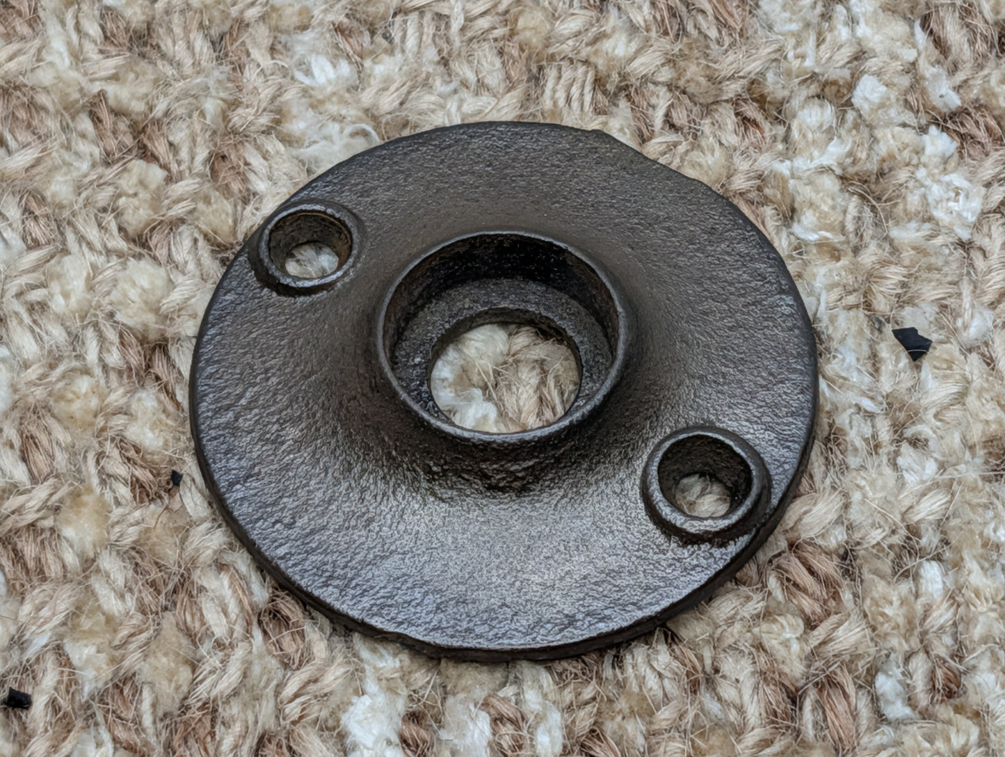 1 15/16" Antique Cast Iron Rosette Escutcheon For Door Knob