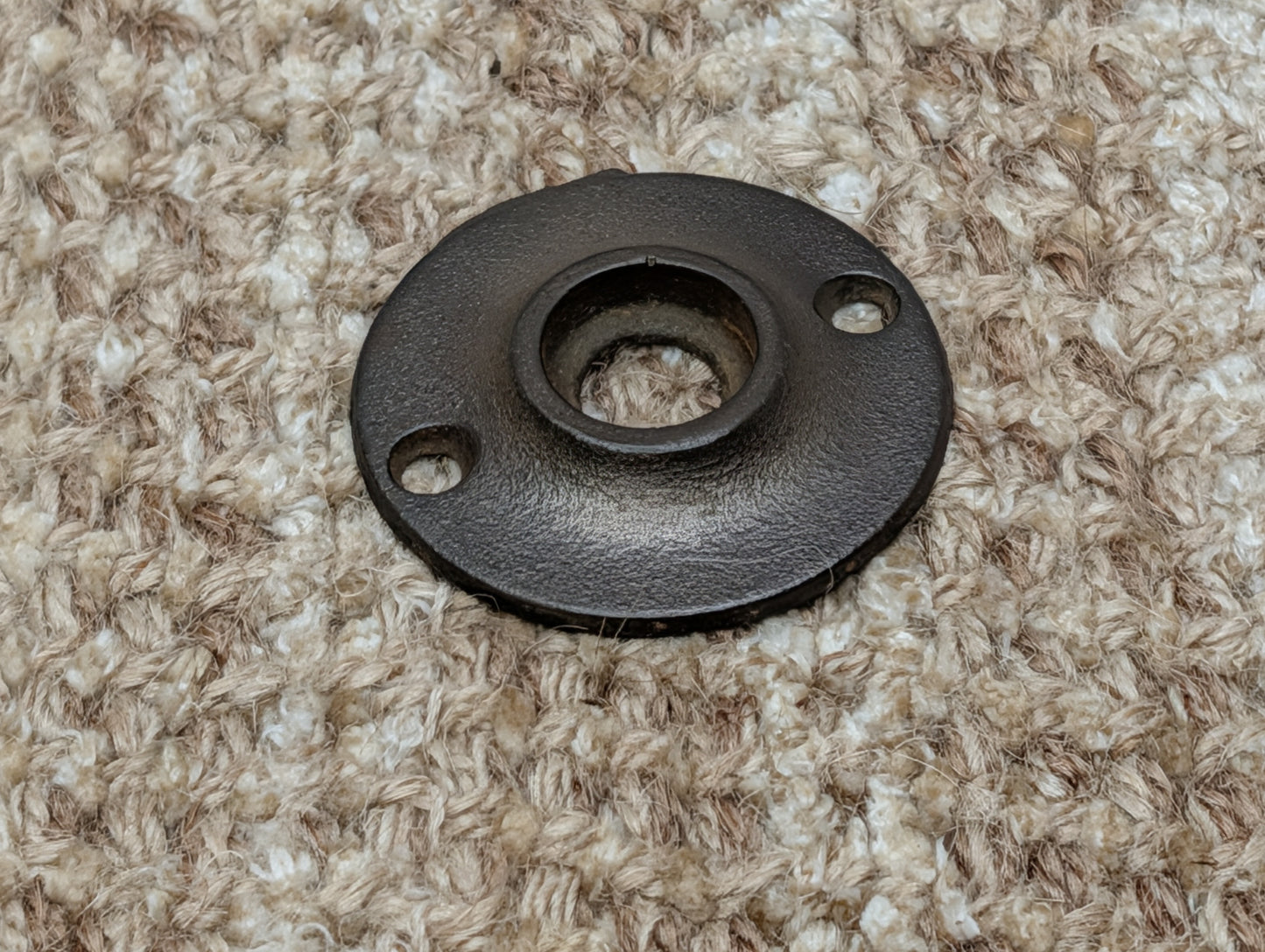 2" Antique Cast Iron Rosette Escutcheon For Door Knob