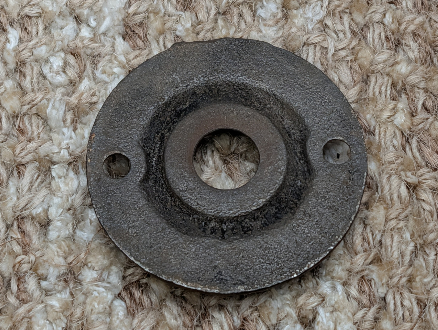 2" Antique Cast Iron Rosette Escutcheon For Door Knob