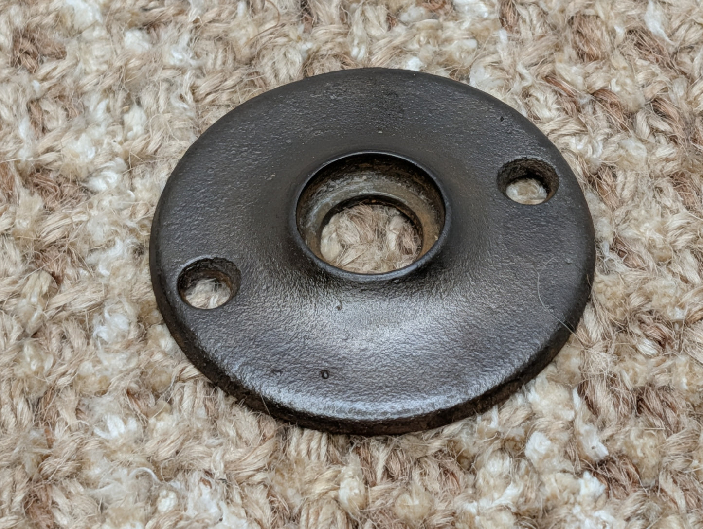 2" Antique Cast Iron Rosette Escutcheon For Door Knob