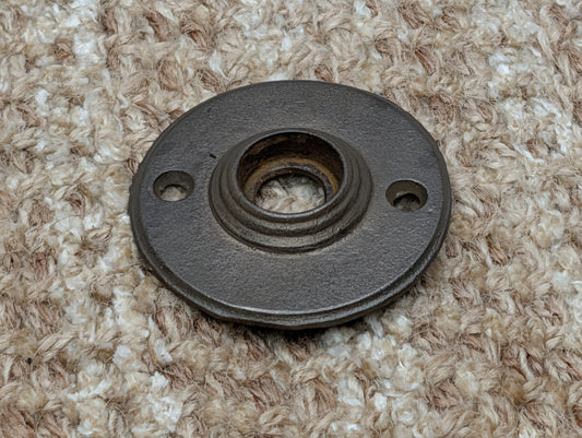 2" Antique Cast Iron Rosette Escutcheon For Door Knob