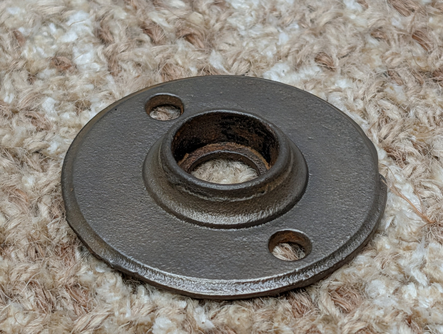 2" Antique Cast Iron Rosette Escutcheon For Door Knob